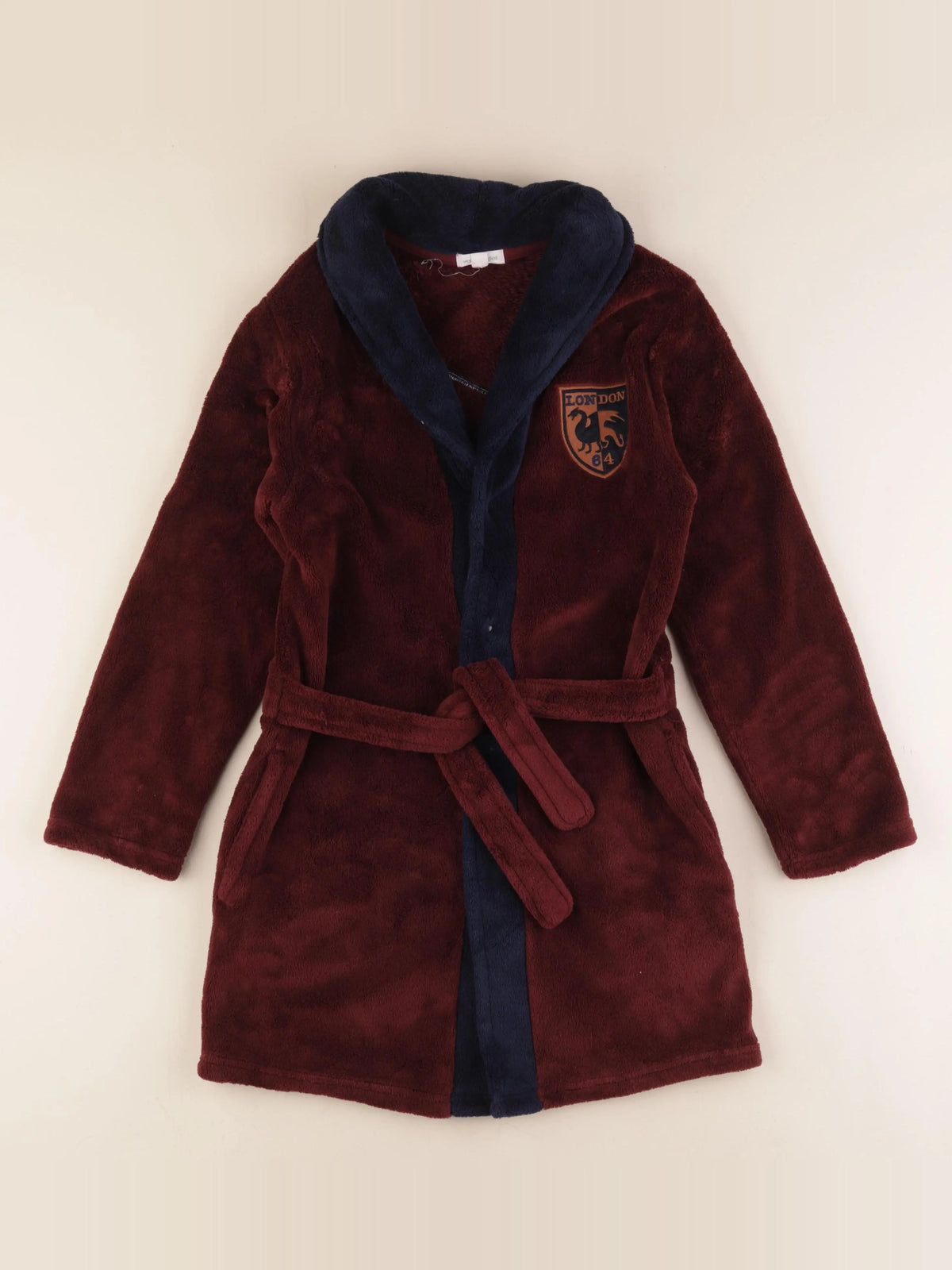 Vertbaudet - robe de chambre rouge - 10 ans