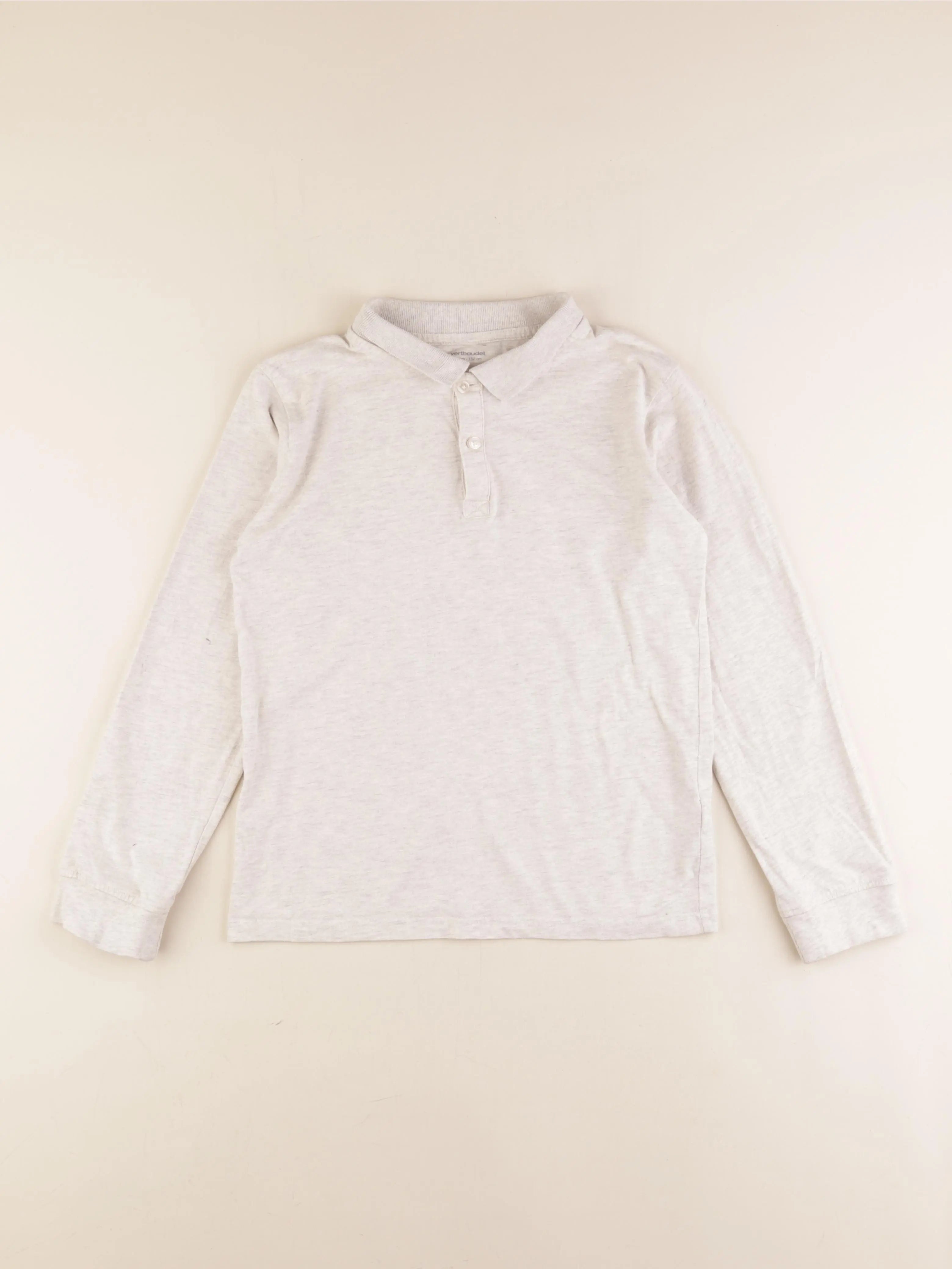 Vertbaudet - polo beige - 12 ans