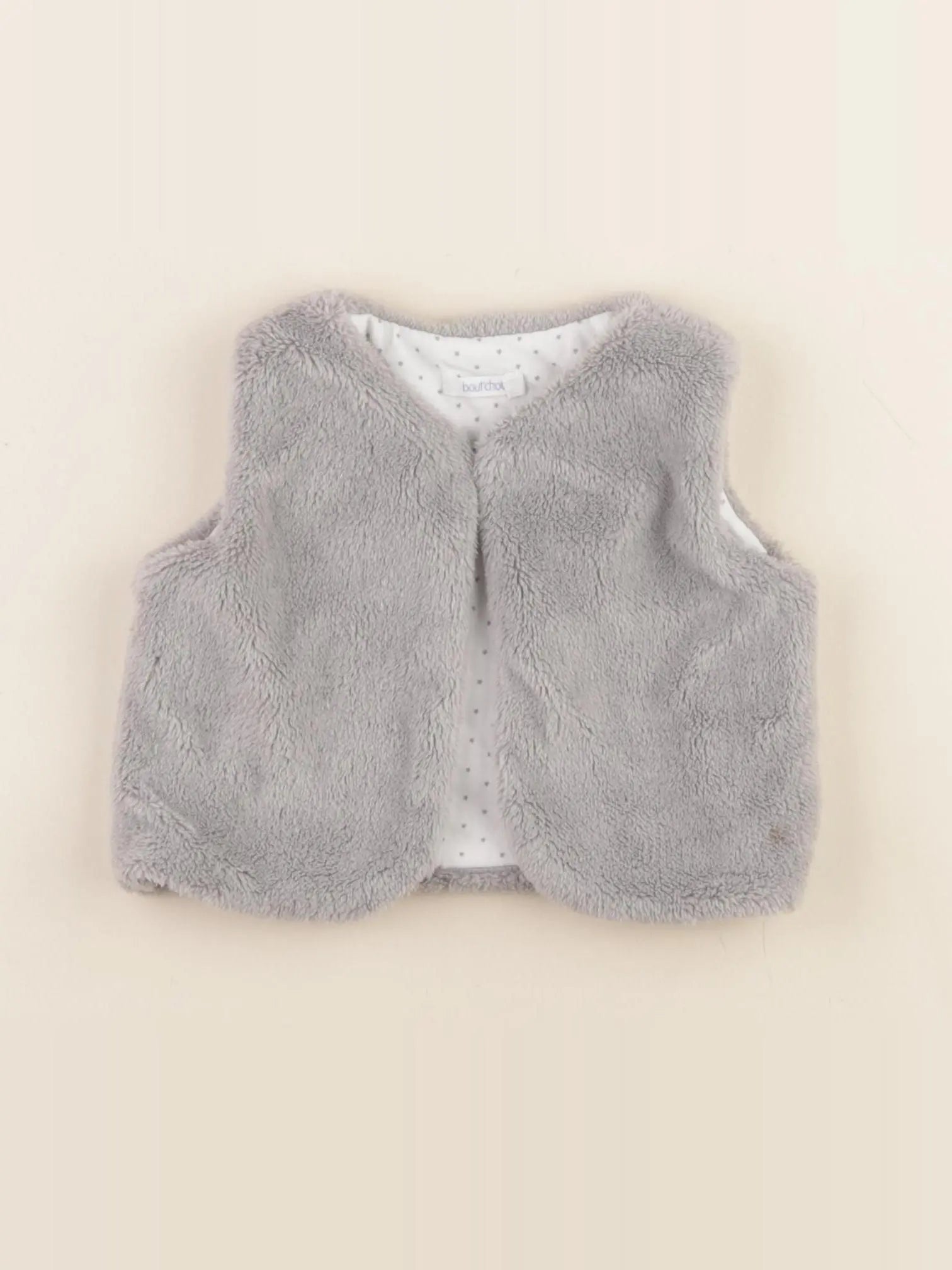 Boutchou - gilet gris - 6 mois