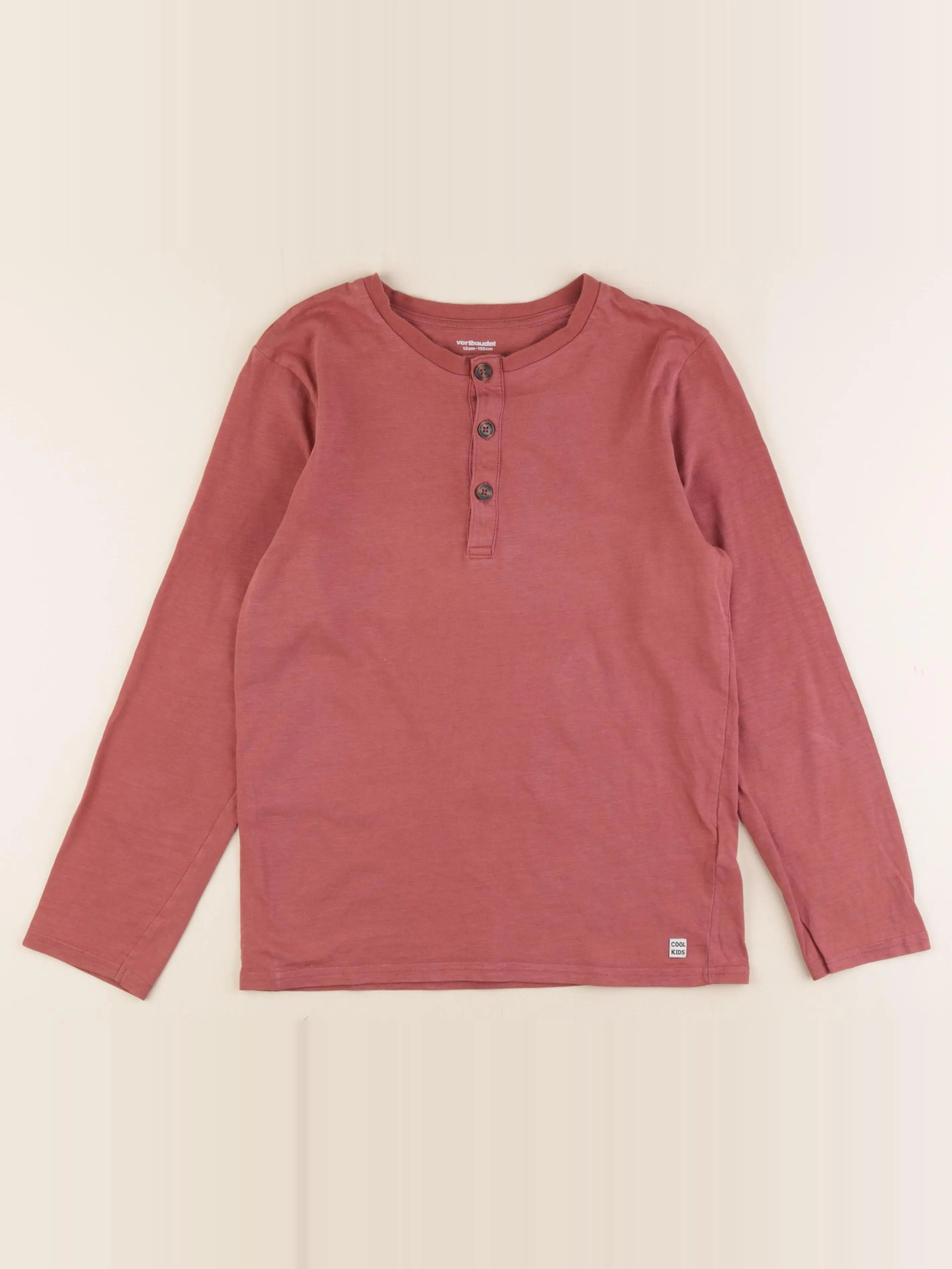 Vertbaudet - tee-shirt rouge - 12 ans