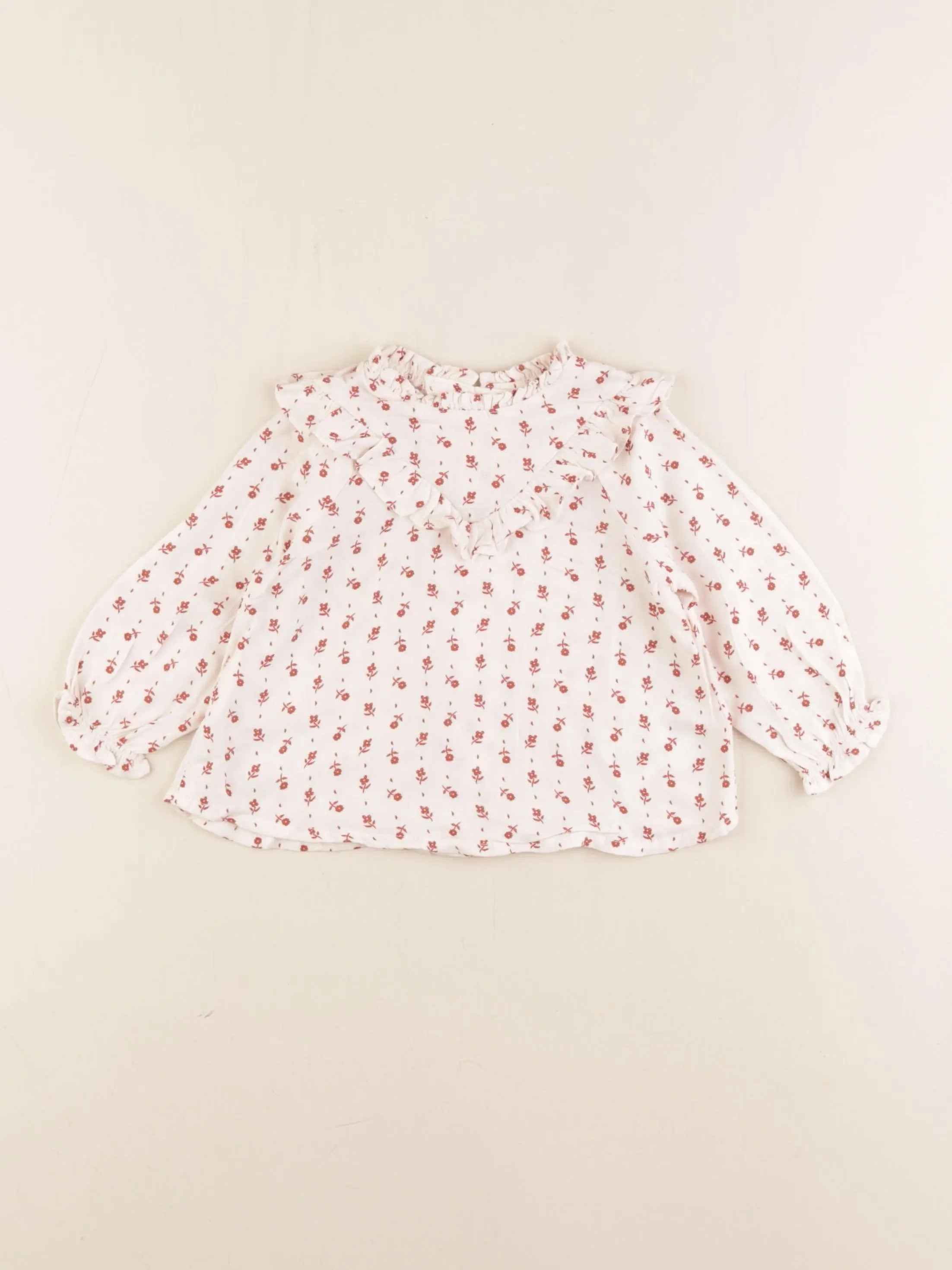 Vertbaudet - blouse beige - 9 mois