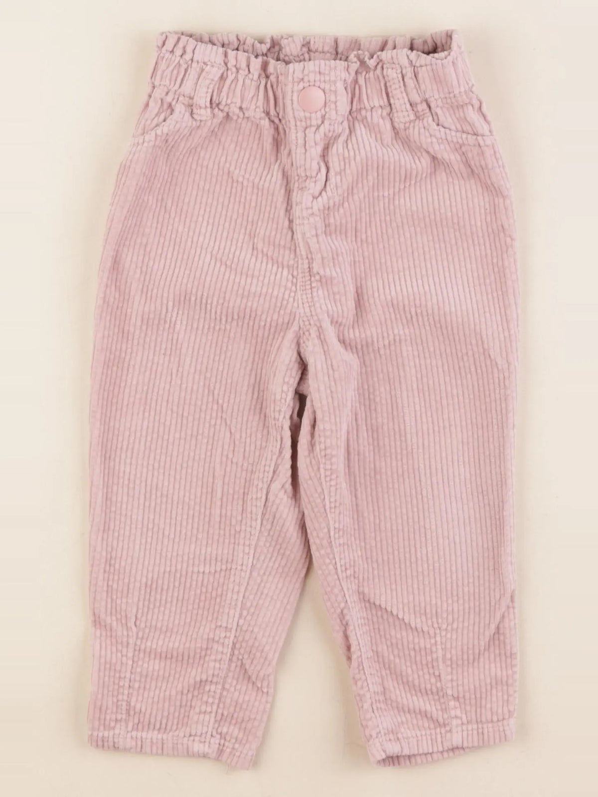 H&M - pantalon rose - 12/18 mois