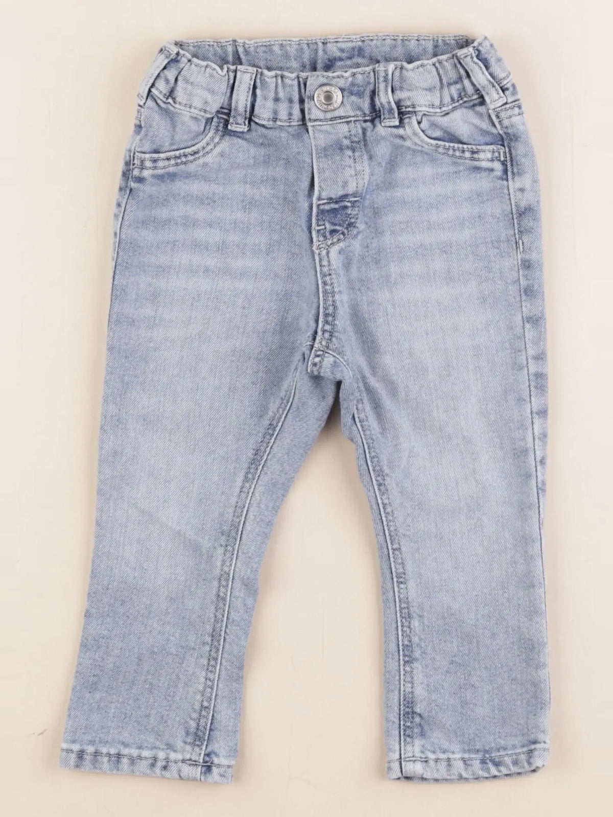 H&M - jean bleu - 12/18 mois