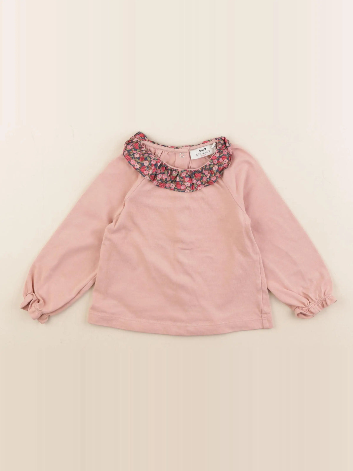 Cyrillus - tee-shirt rose - 24 mois
