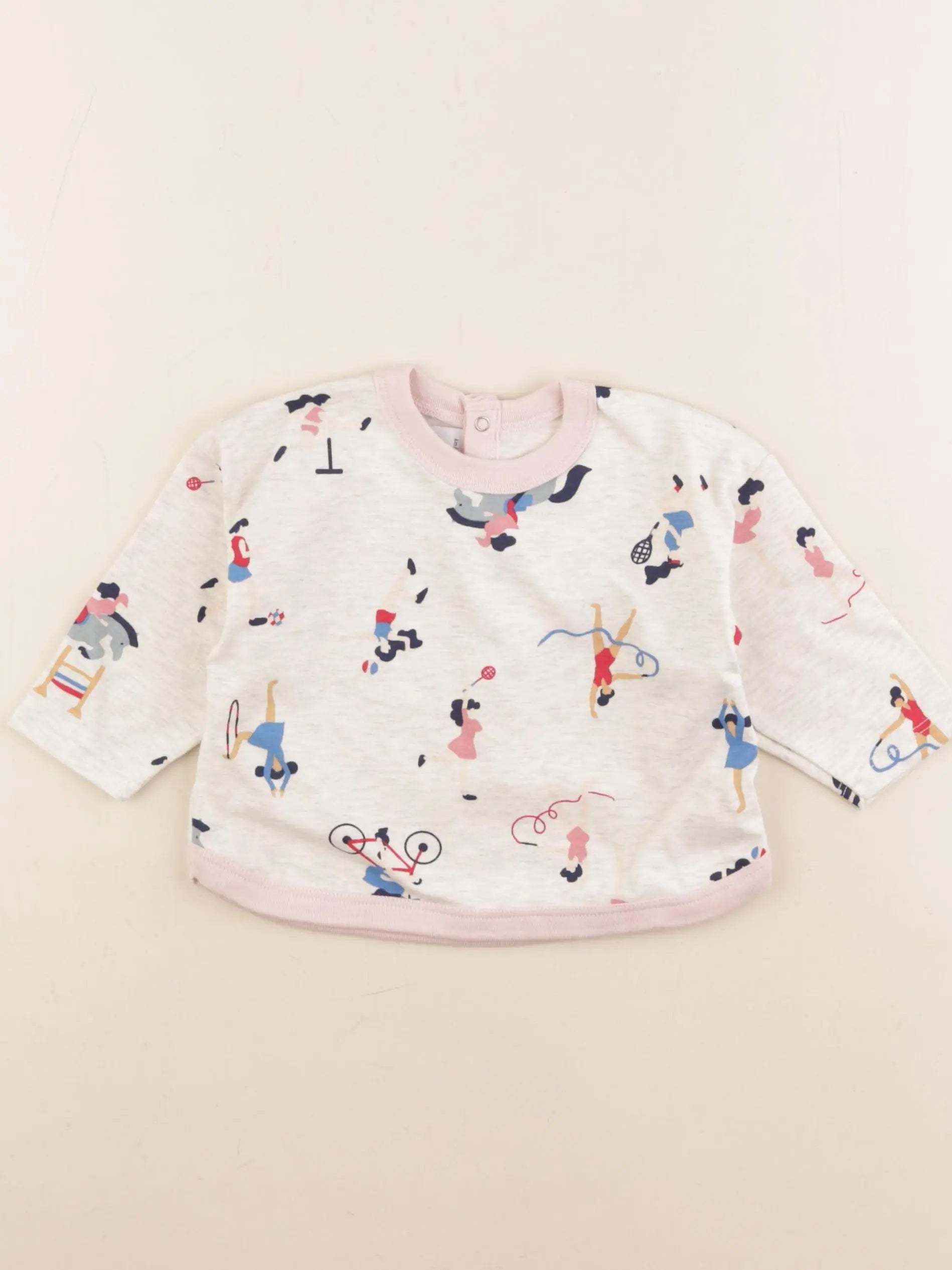 Petit Bateau - tee-shirt multicolore - 6 mois