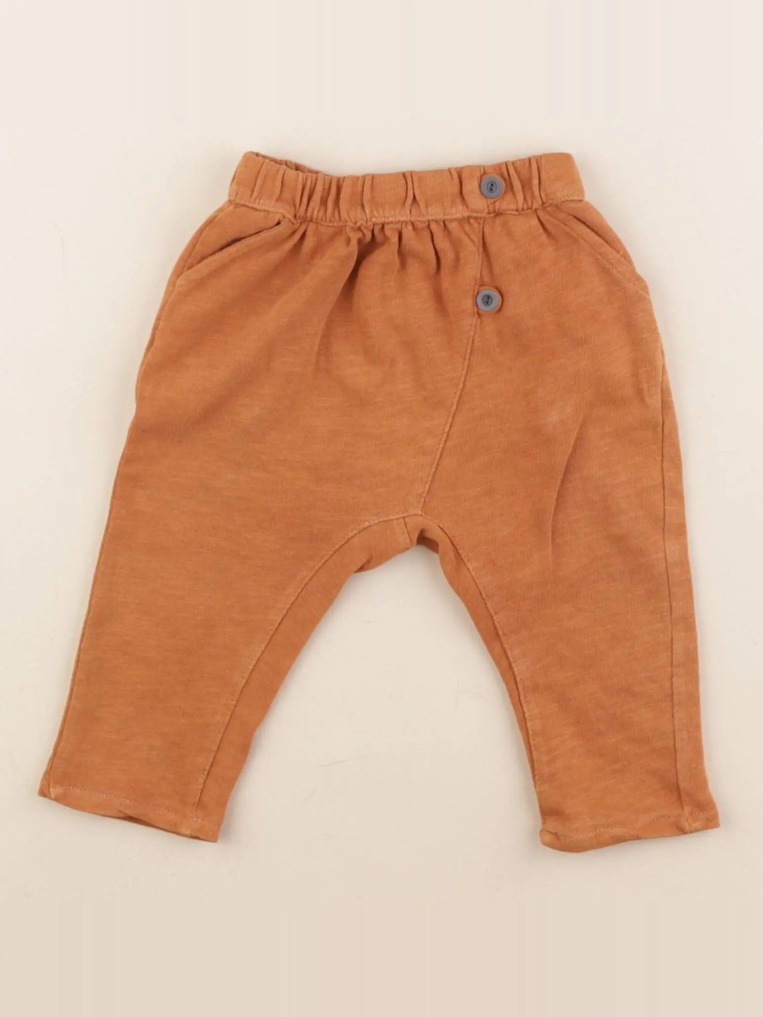 Vertbaudet - sarouel marron - 6 mois