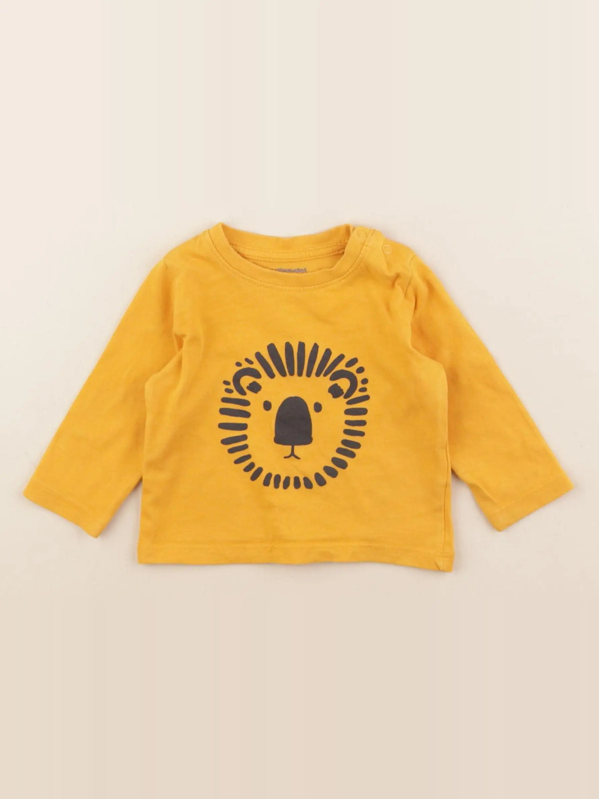 Vertbaudet - tee-shirt jaune - 6 mois