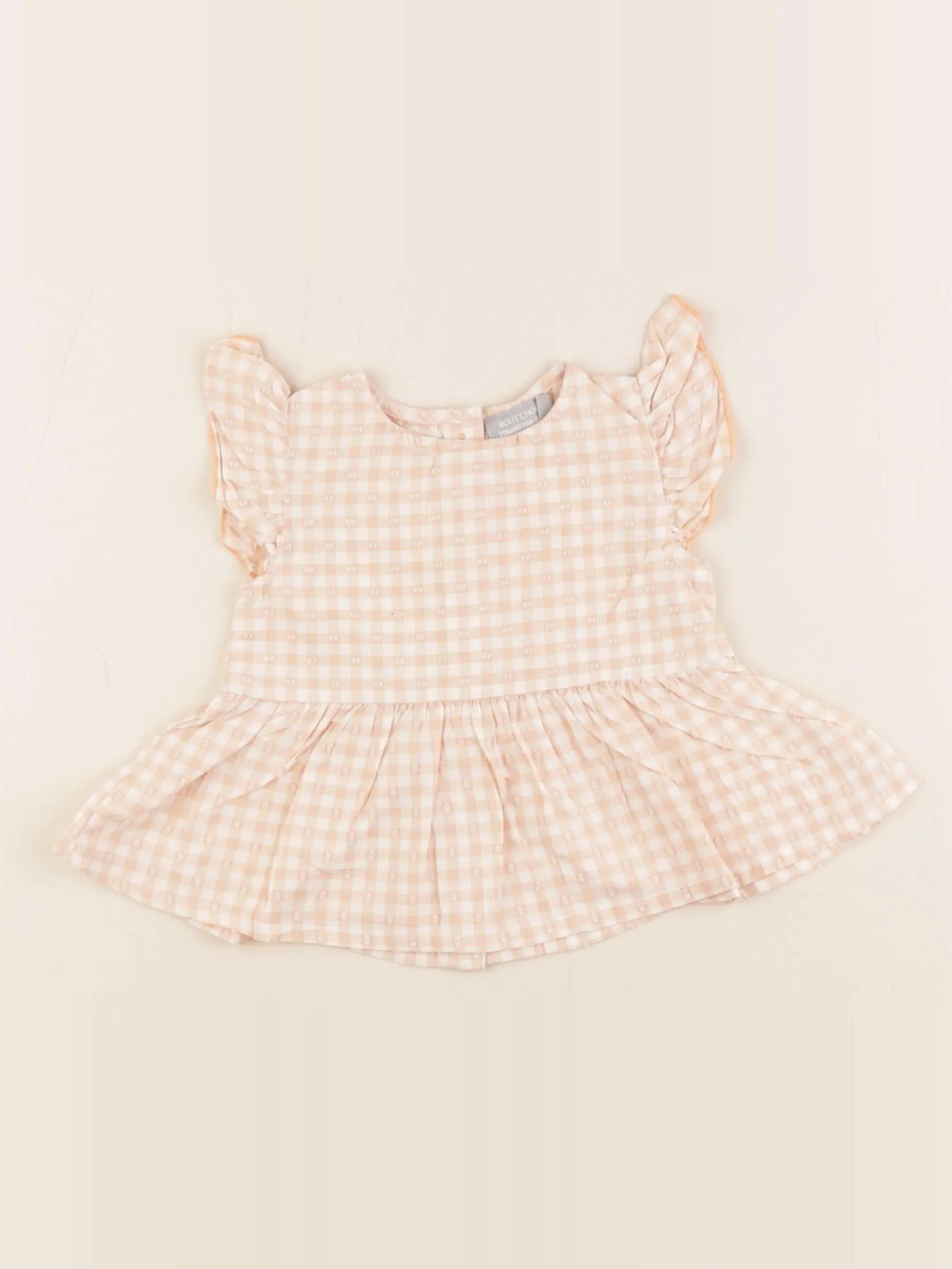 Boutchou - blouse orange - 6 mois