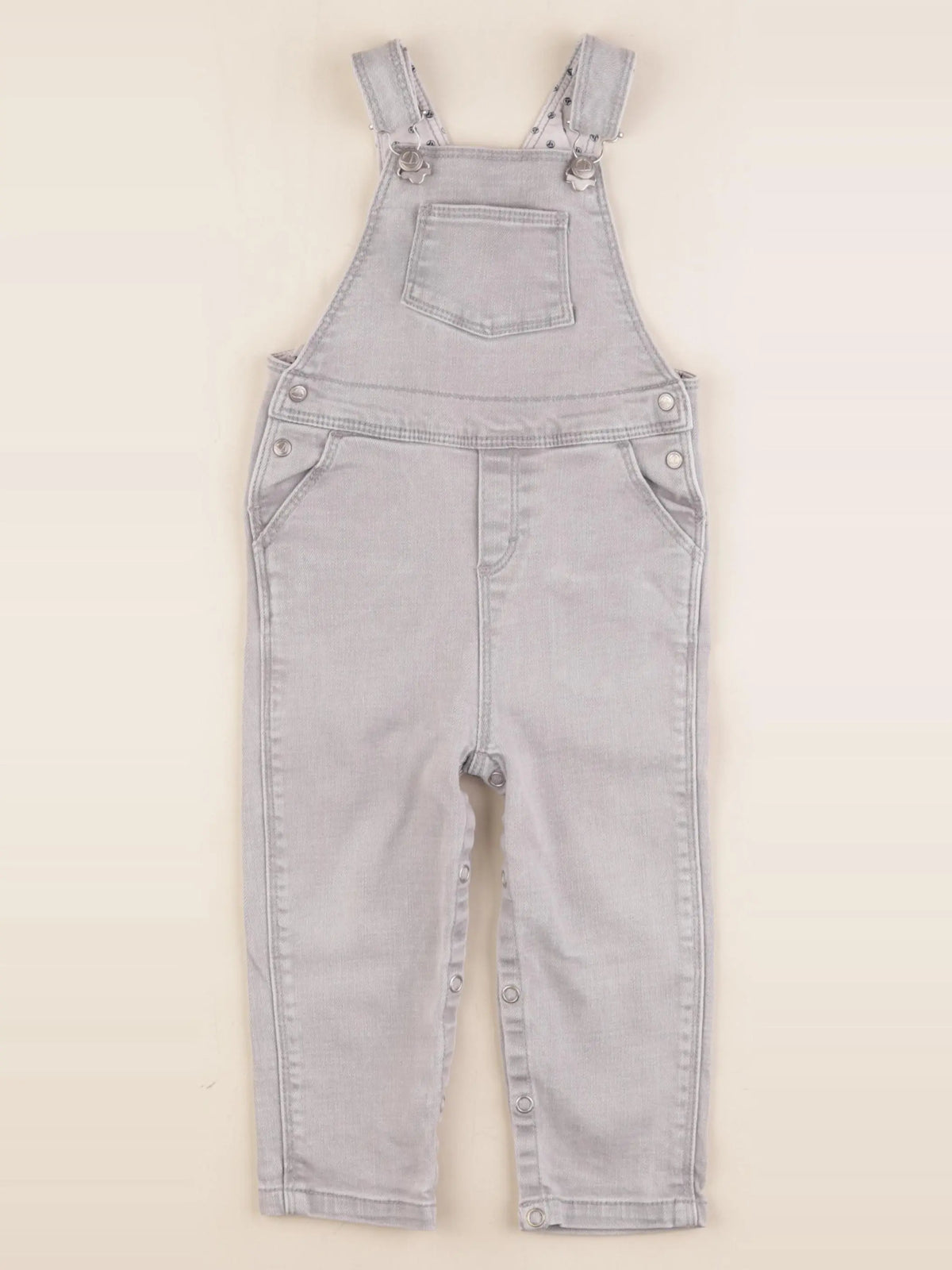 Petit Bateau - salopette gris - 18 mois