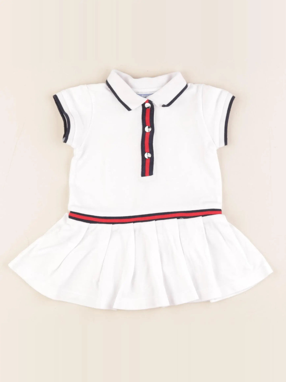 Jacadi - robe blanc - 6 mois