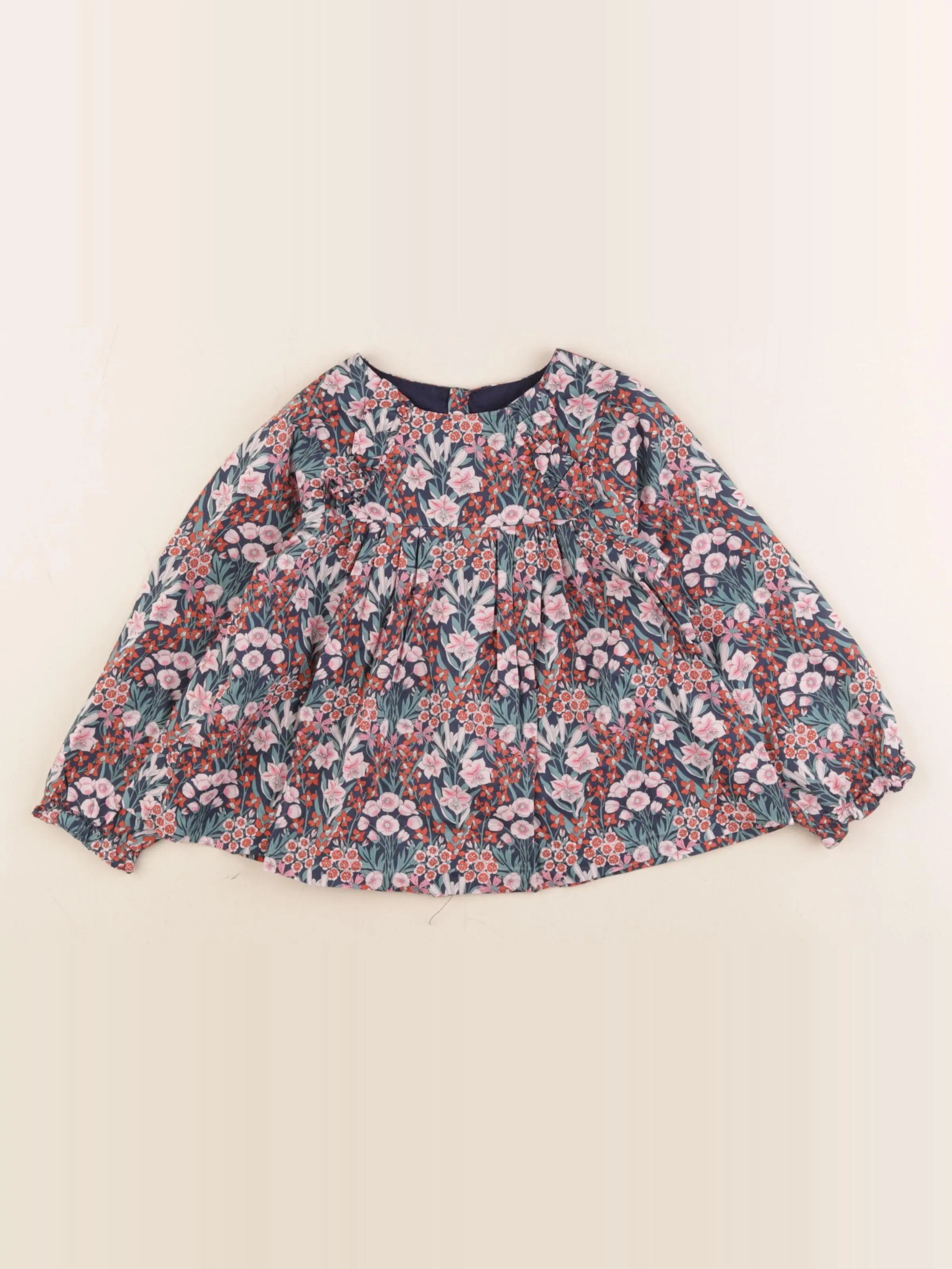 Jacadi - blouse liberty multicolore - 36 mois