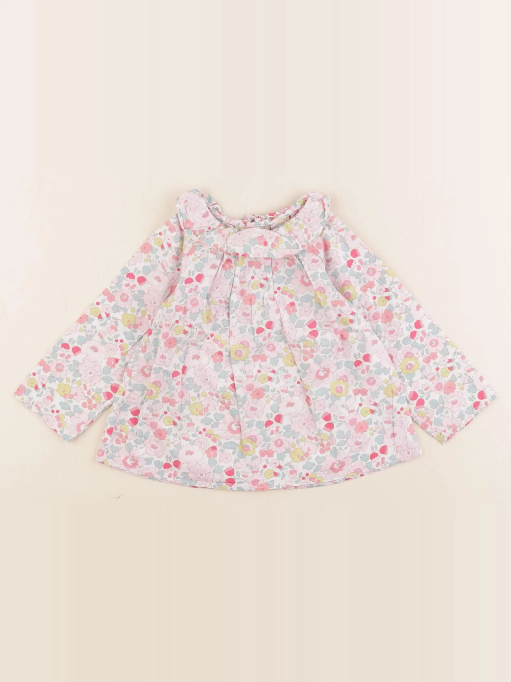 Jacadi - blouse liberty multicolore - 12 mois