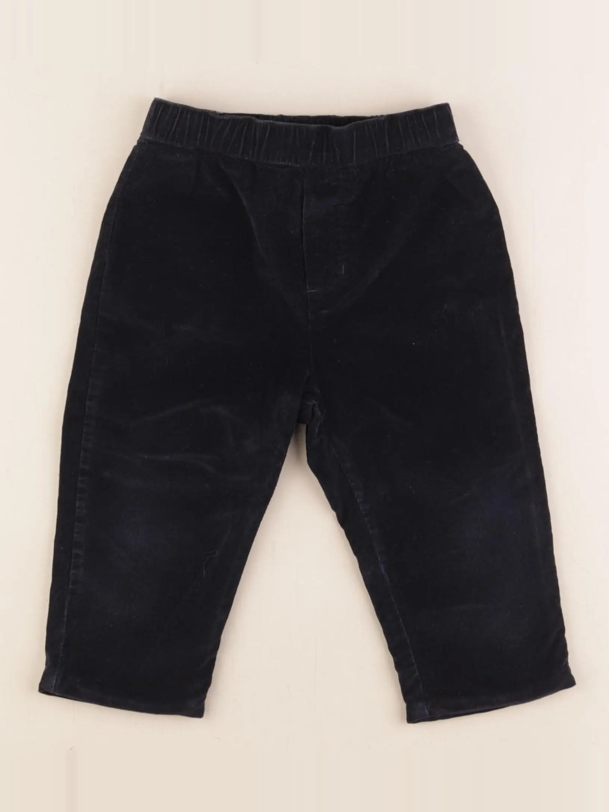 Jacadi - pantalon doublé bleu - 12 mois