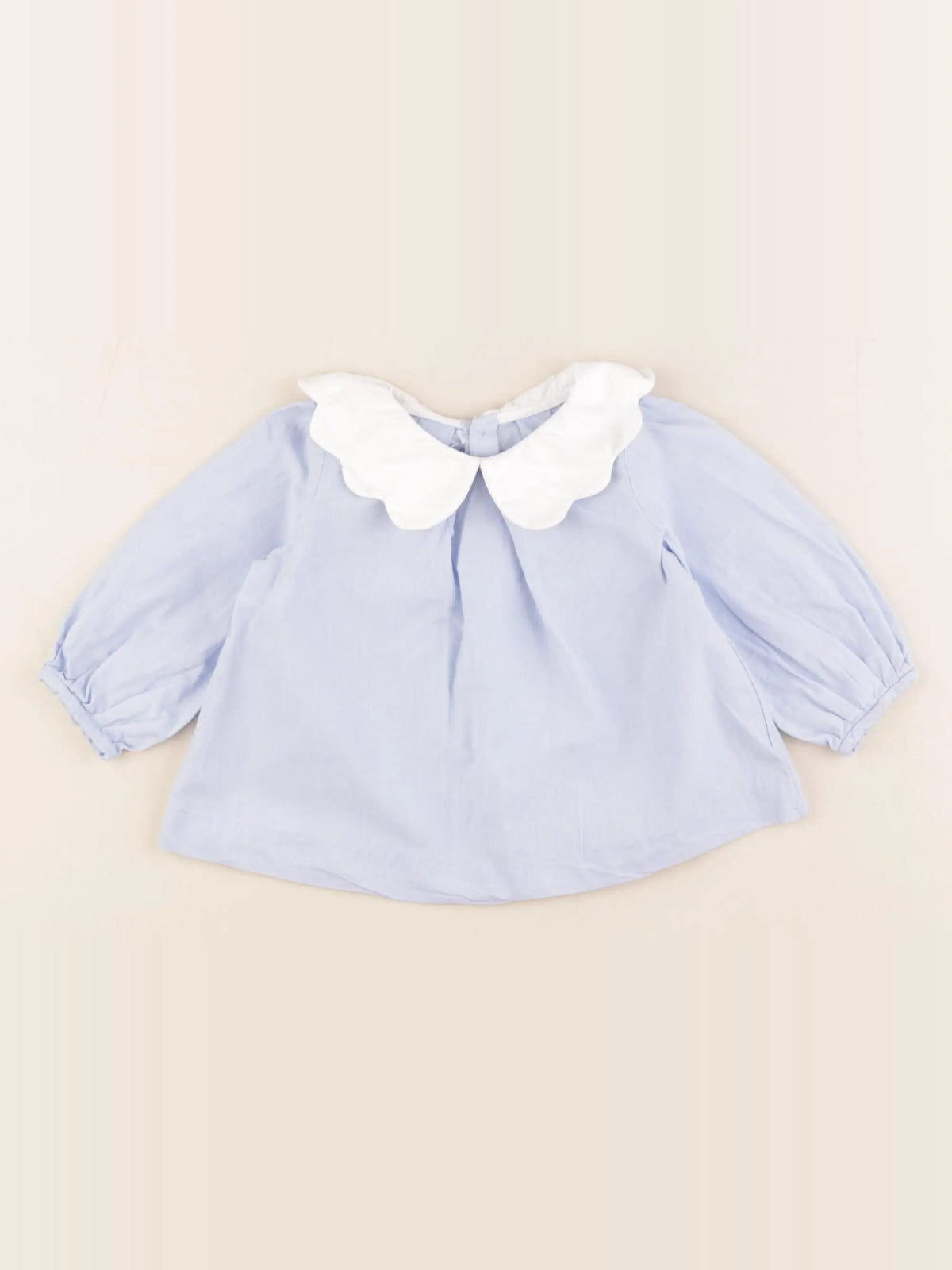 Jacadi - blouse bleu - 6 mois