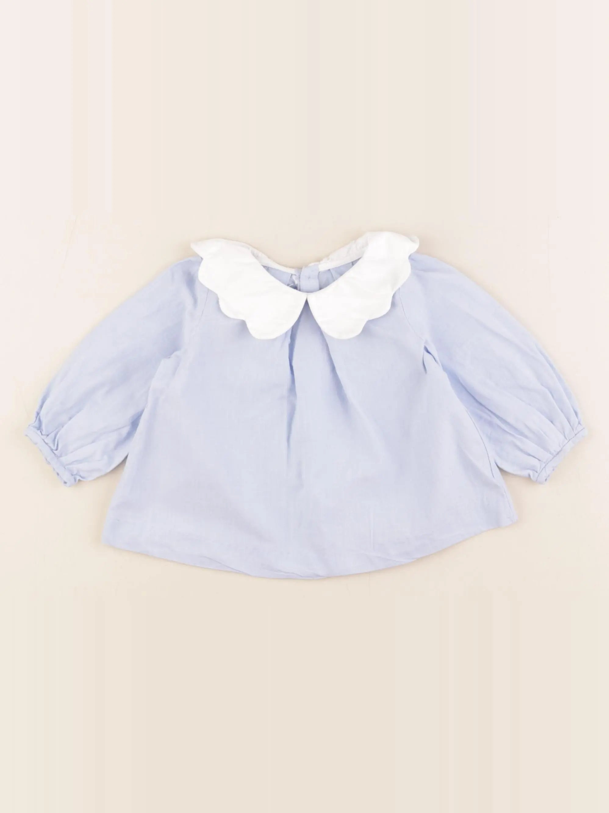 Jacadi - blouse bleu - 6 mois