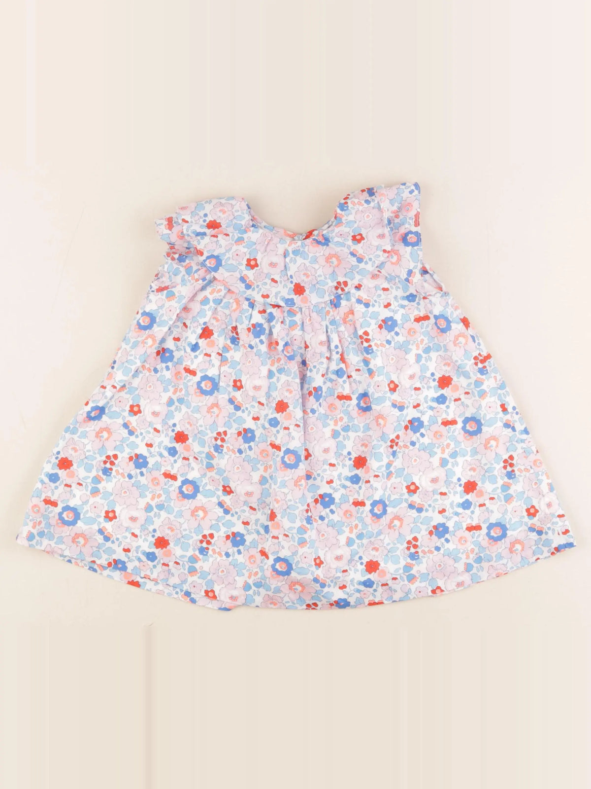 Jacadi - robe liberty multicolore - 12 mois