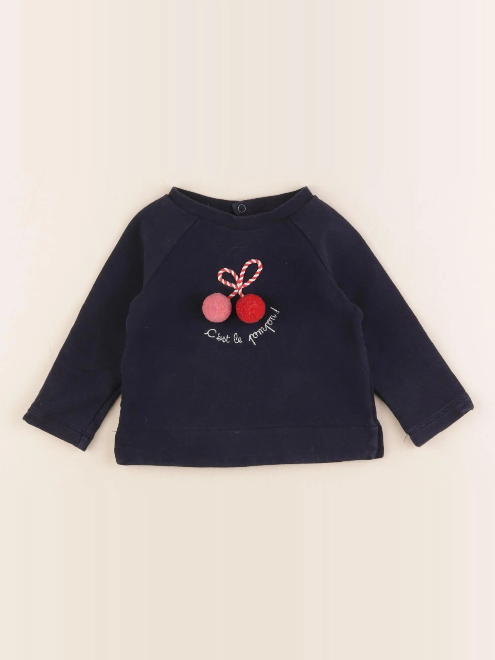Jacadi - sweat bleu - 12 mois