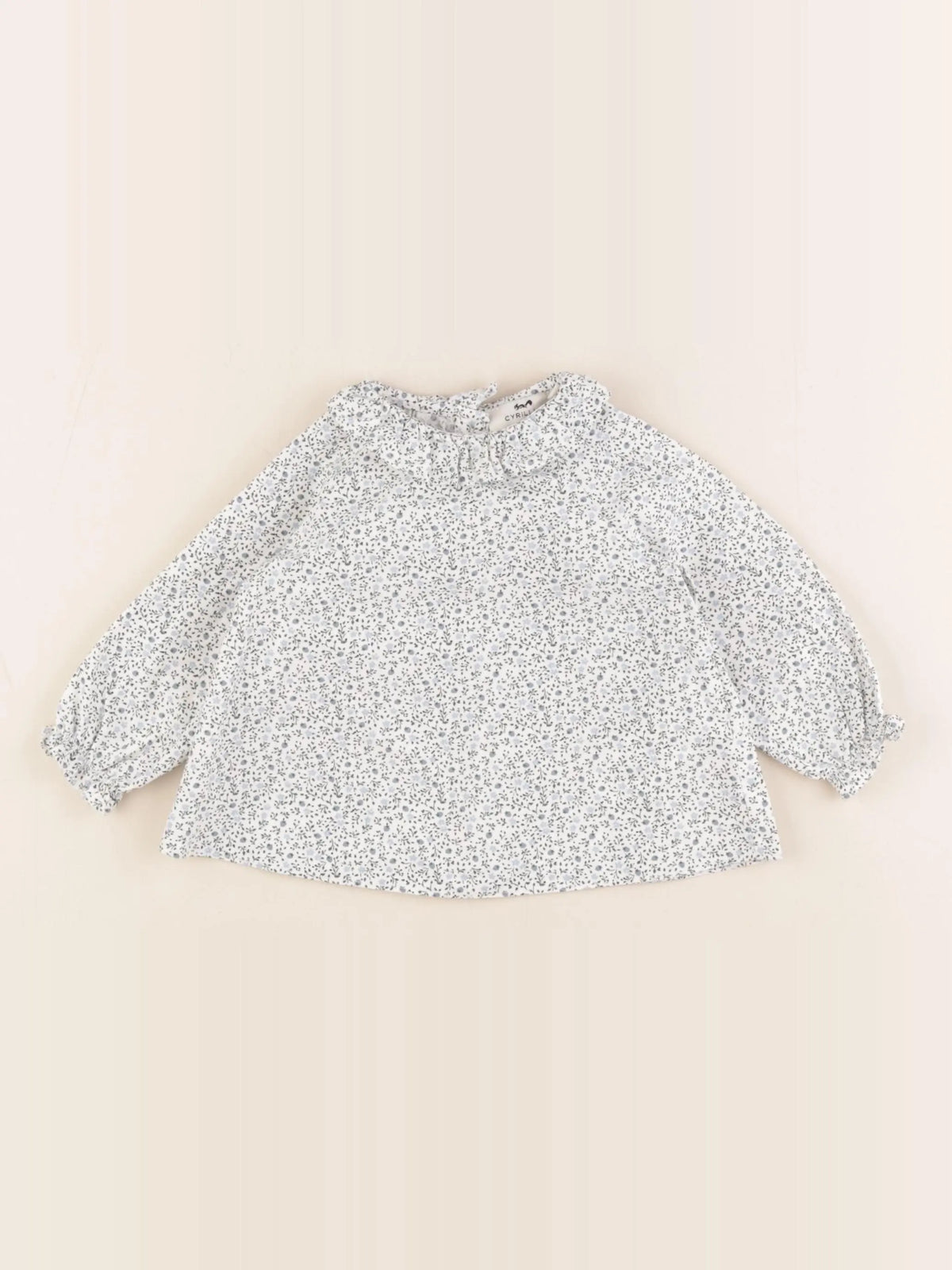 Cyrillus - blouse bleu - 9 mois