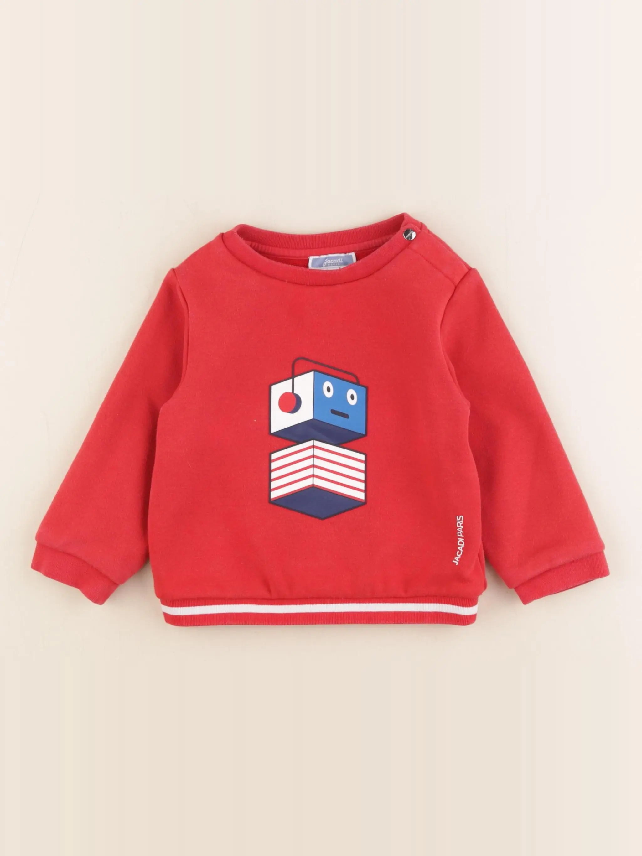 Jacadi - sweat rouge - 24 mois