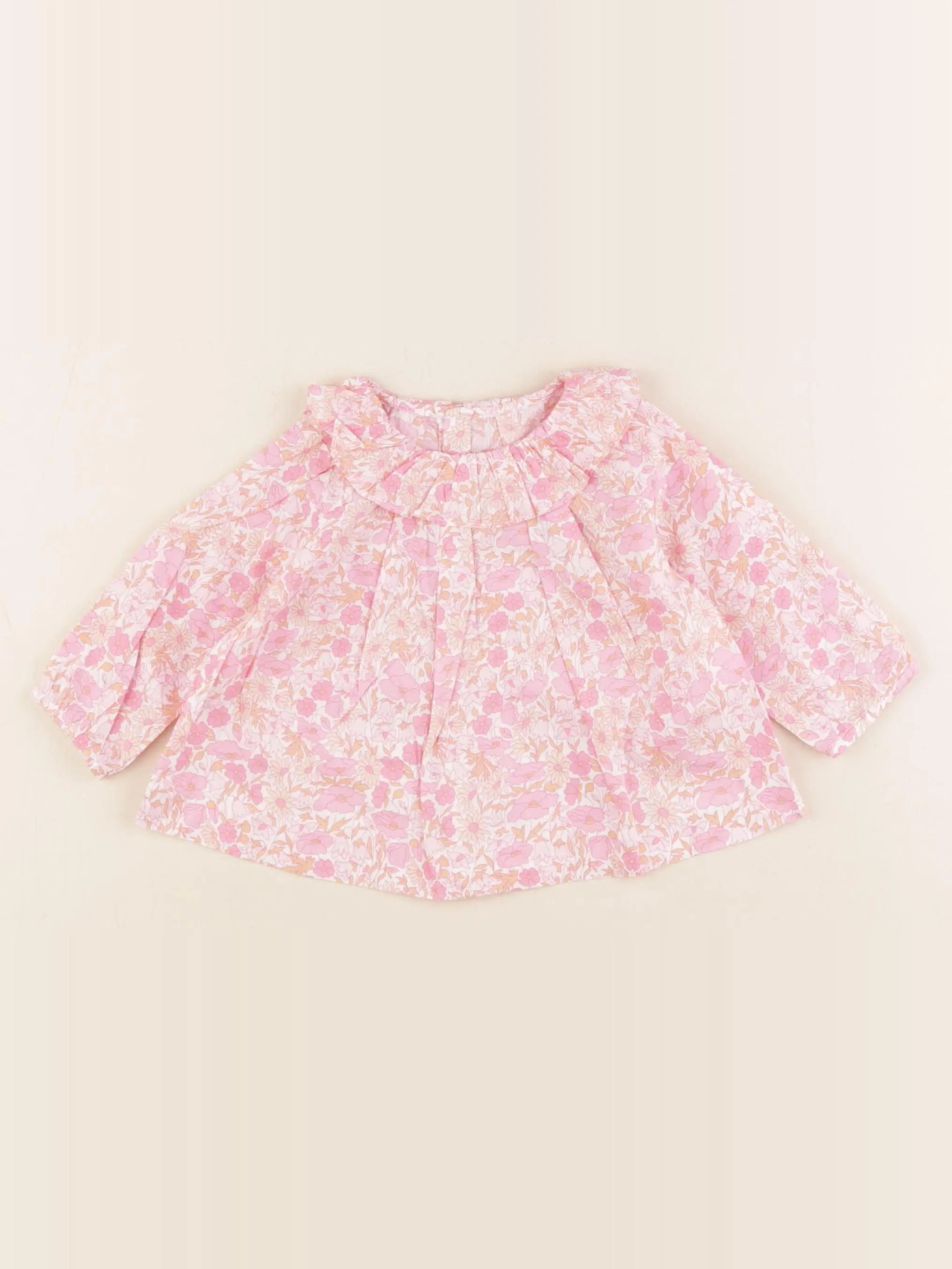 Jacadi - blouse liberty rose - 6 mois