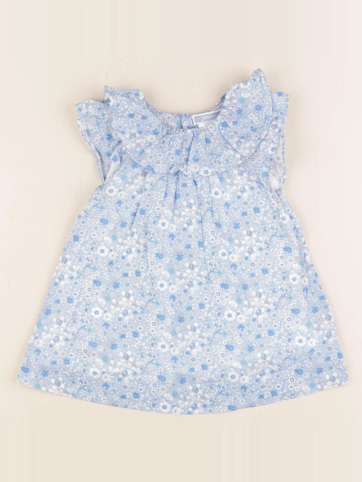 Jacadi - robe liberty bleu - 12 mois