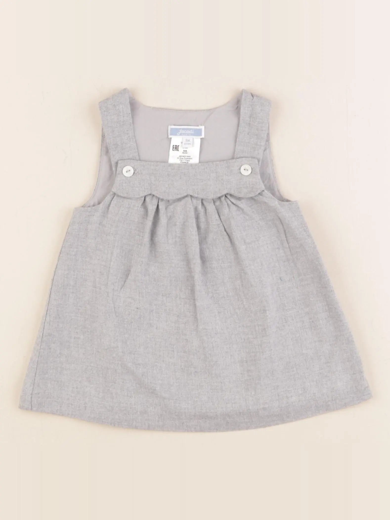 Jacadi - robe gris - 6 mois