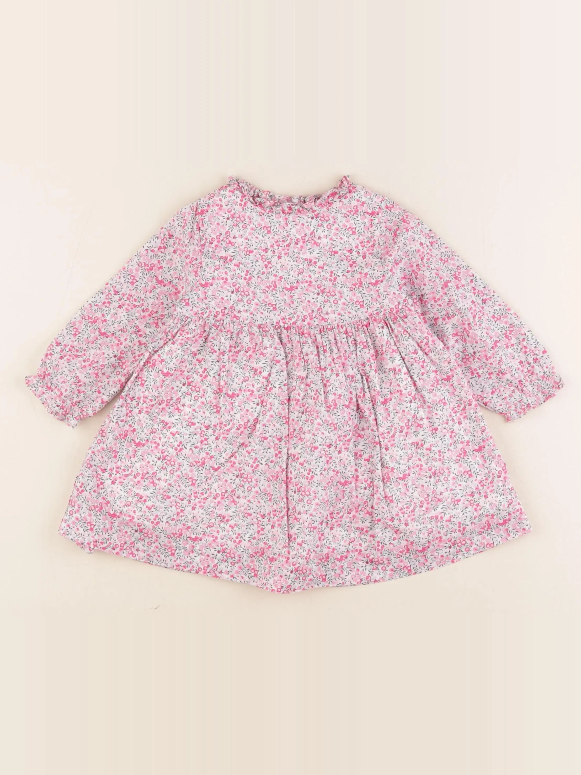 Jacadi - robe liberty rose - 12 mois