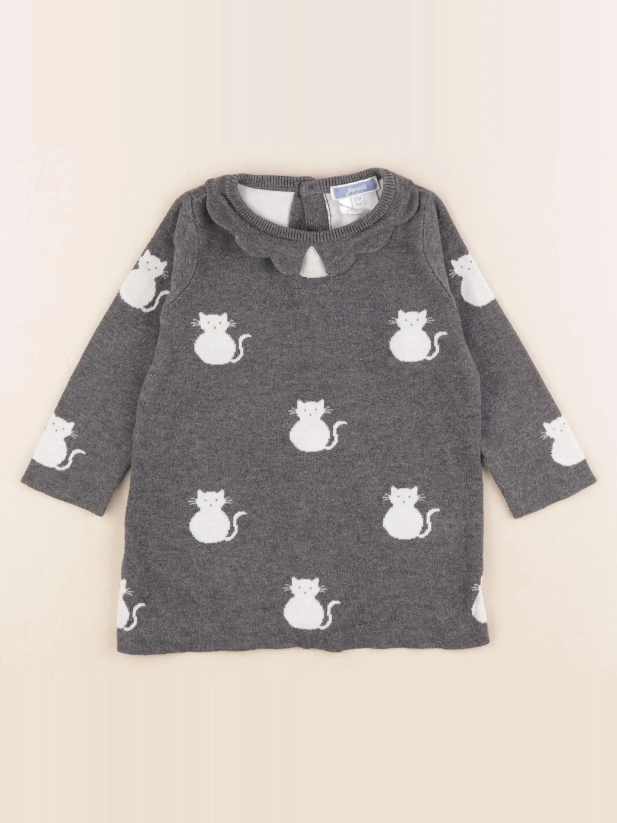 Jacadi - robe gris - 12 mois