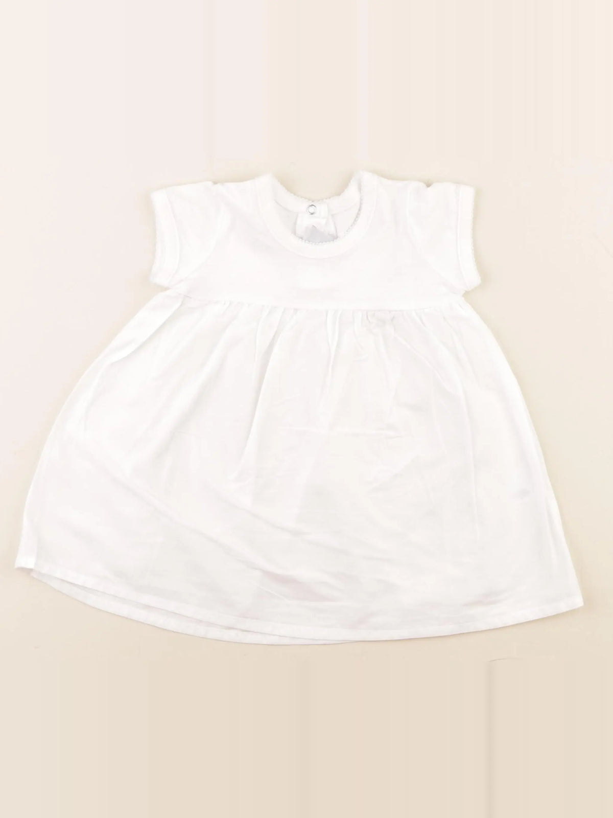 Petit Bateau - robe blanc - 6 mois