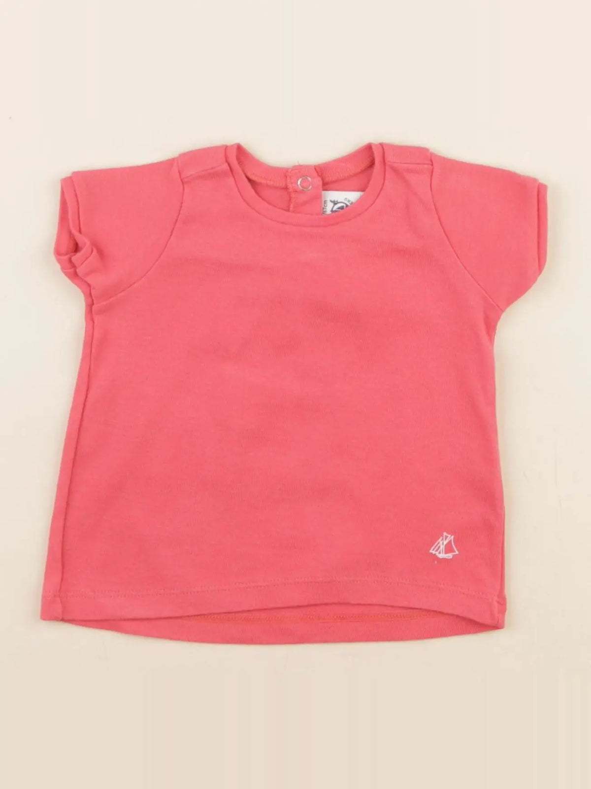 Petit Bateau - tee-shirt rose - 6 mois