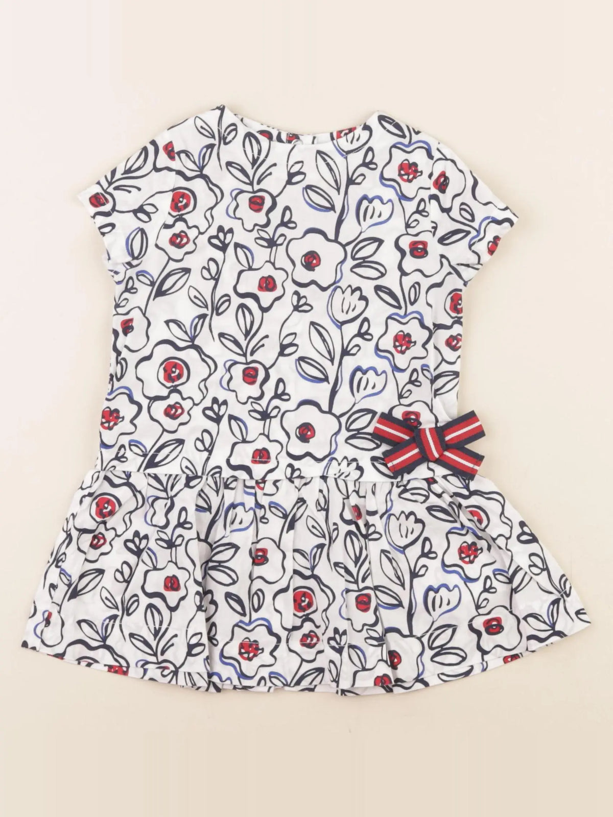 Petit Bateau - robe multicolore - 12 mois