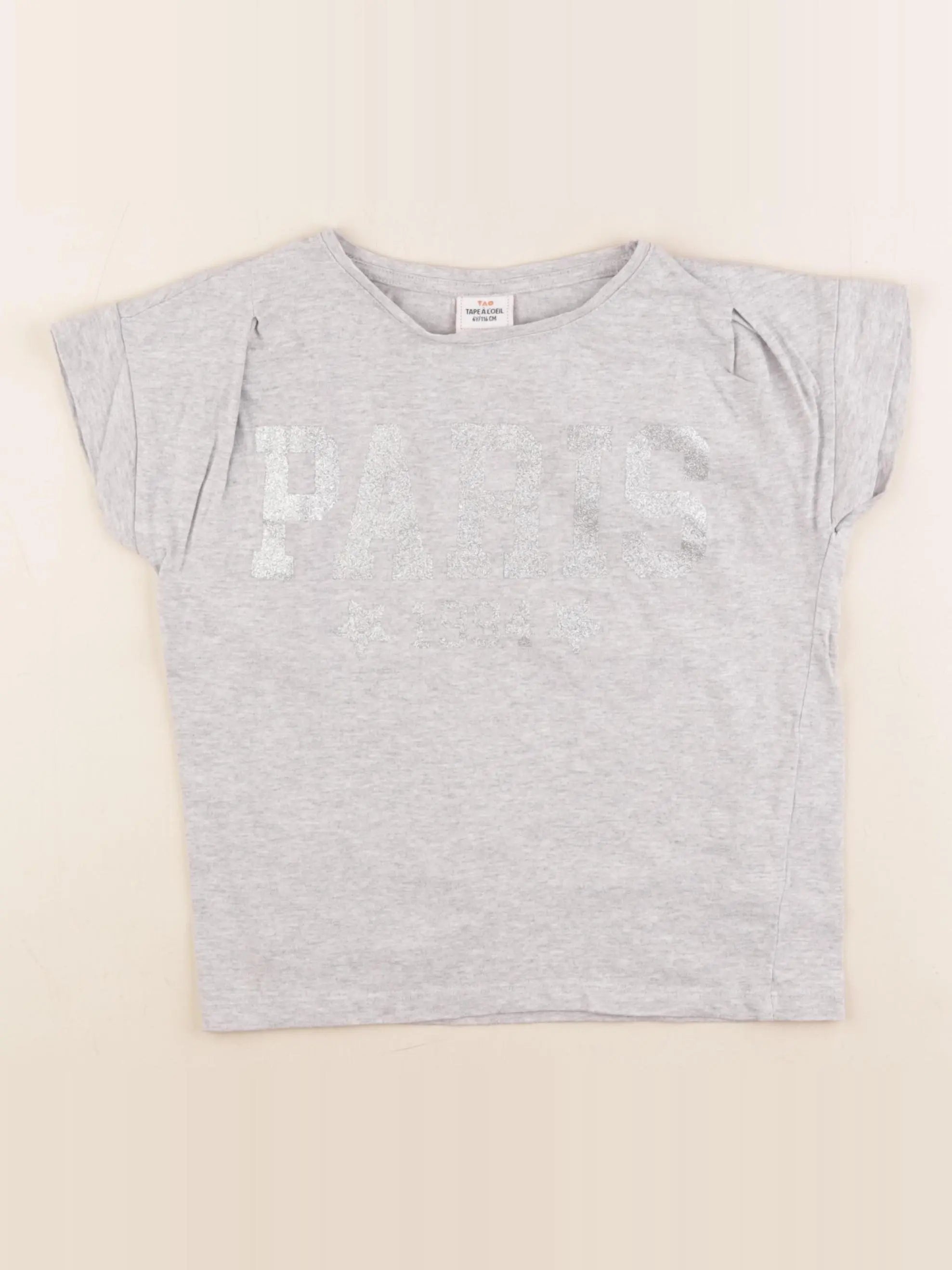 Tape à l'oeil - tee-shirt gris - 6 ans