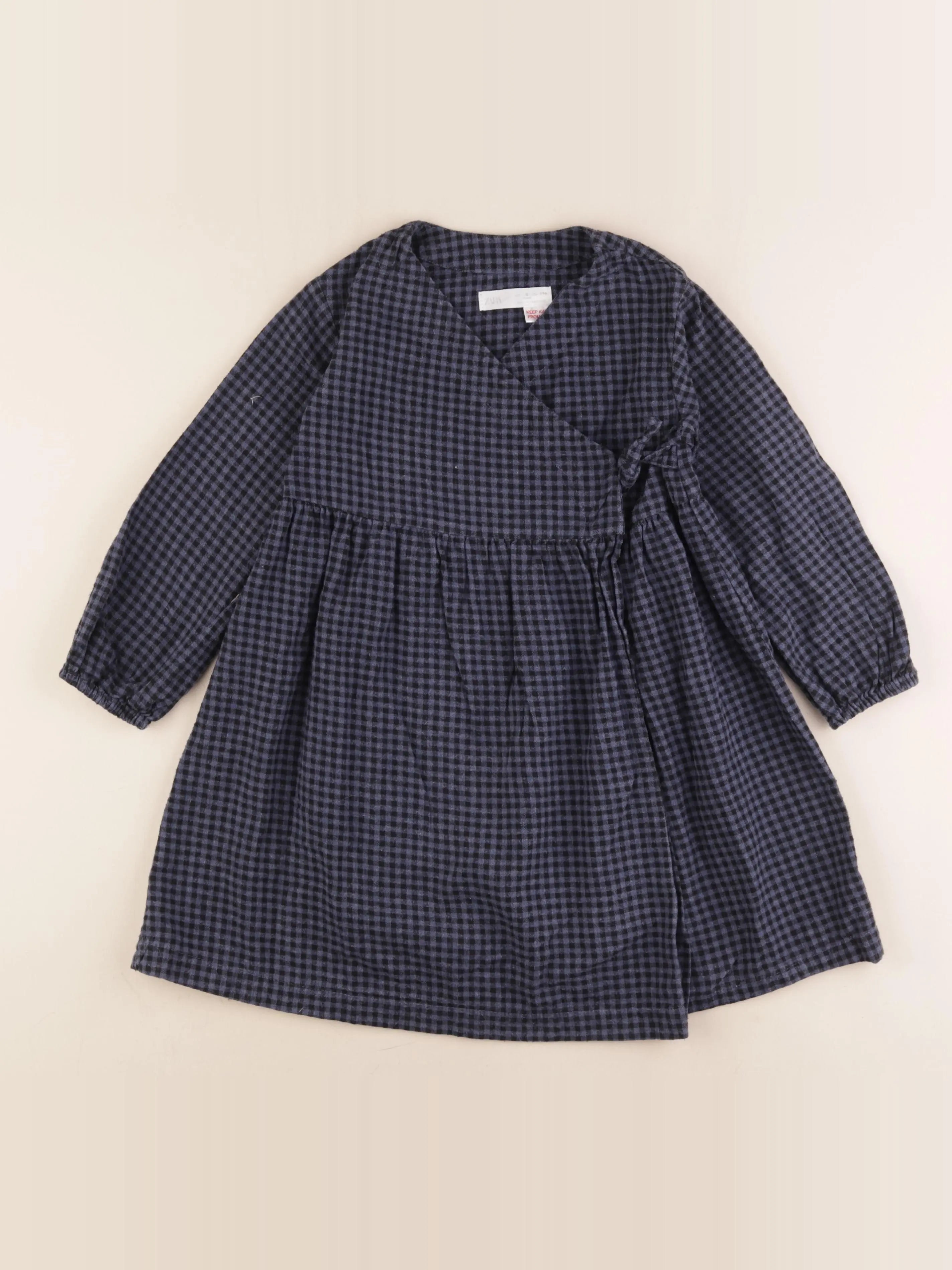 Zara - robe bleu, noir - 6 ans