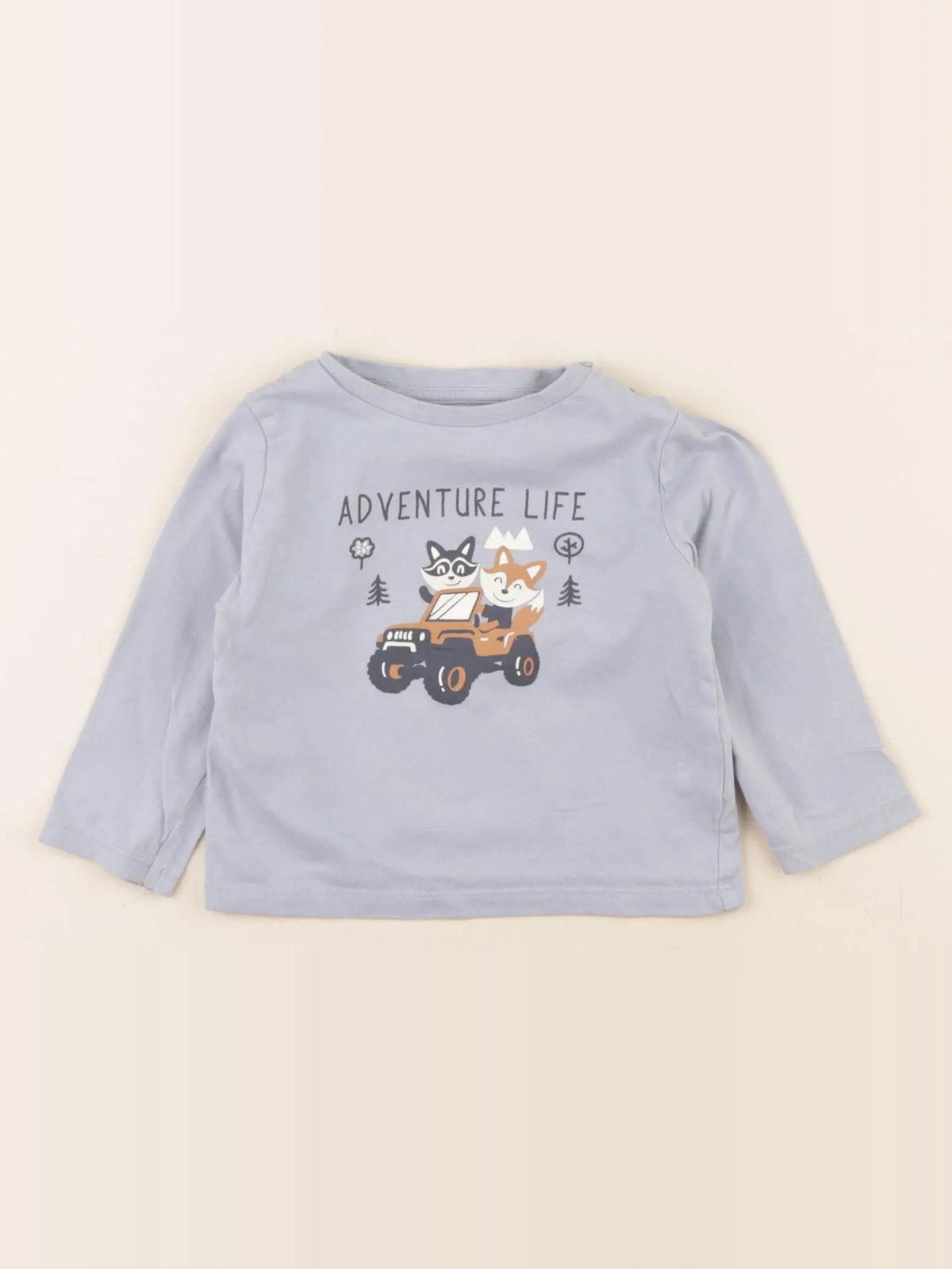 Vertbaudet - tee-shirt bleu - 18 mois