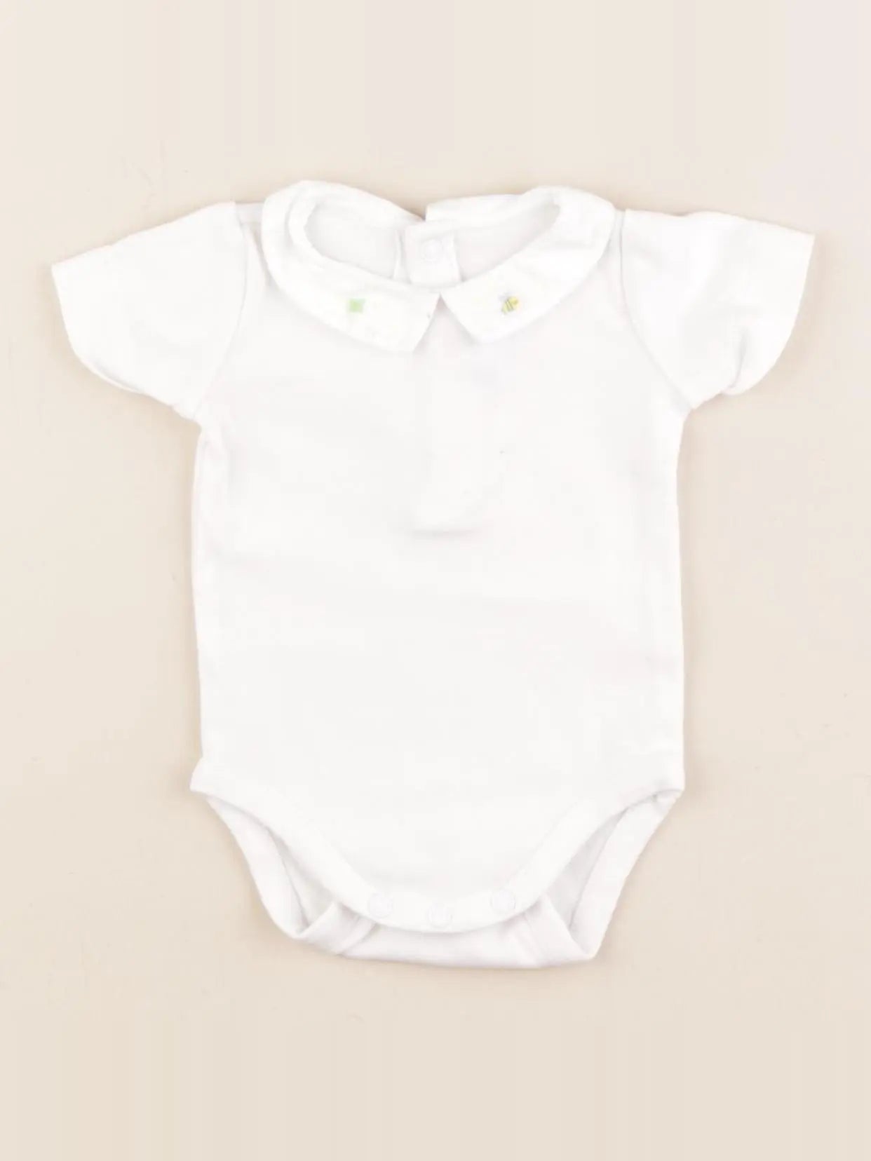 Jacadi - body à col blanc - 1 mois