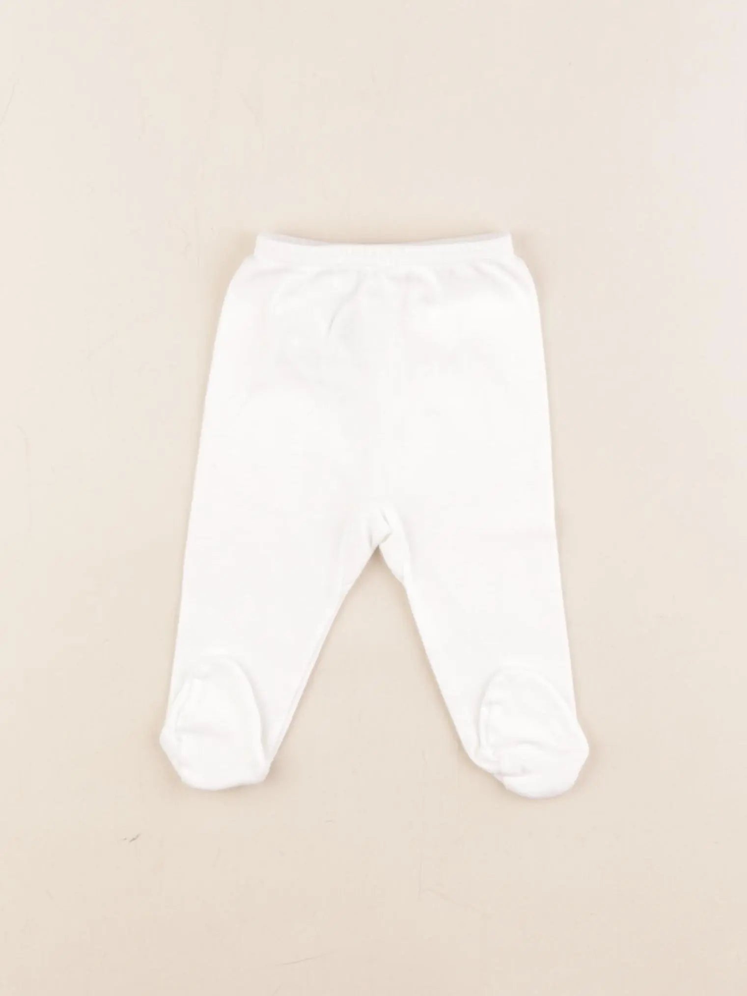 Petit Bateau - legging blanc - 0 mois