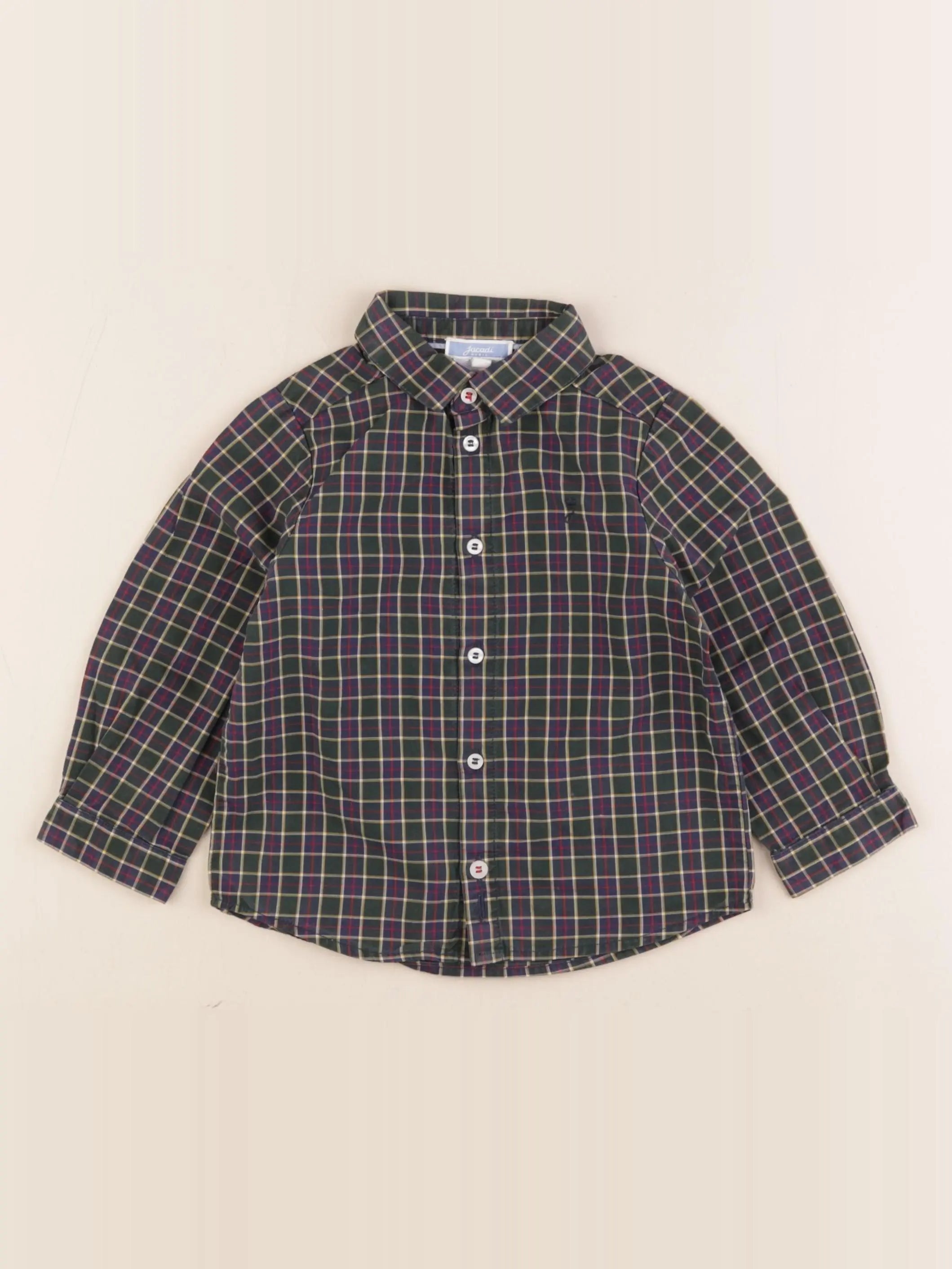 Jacadi - chemise vert, bleu - 24 mois