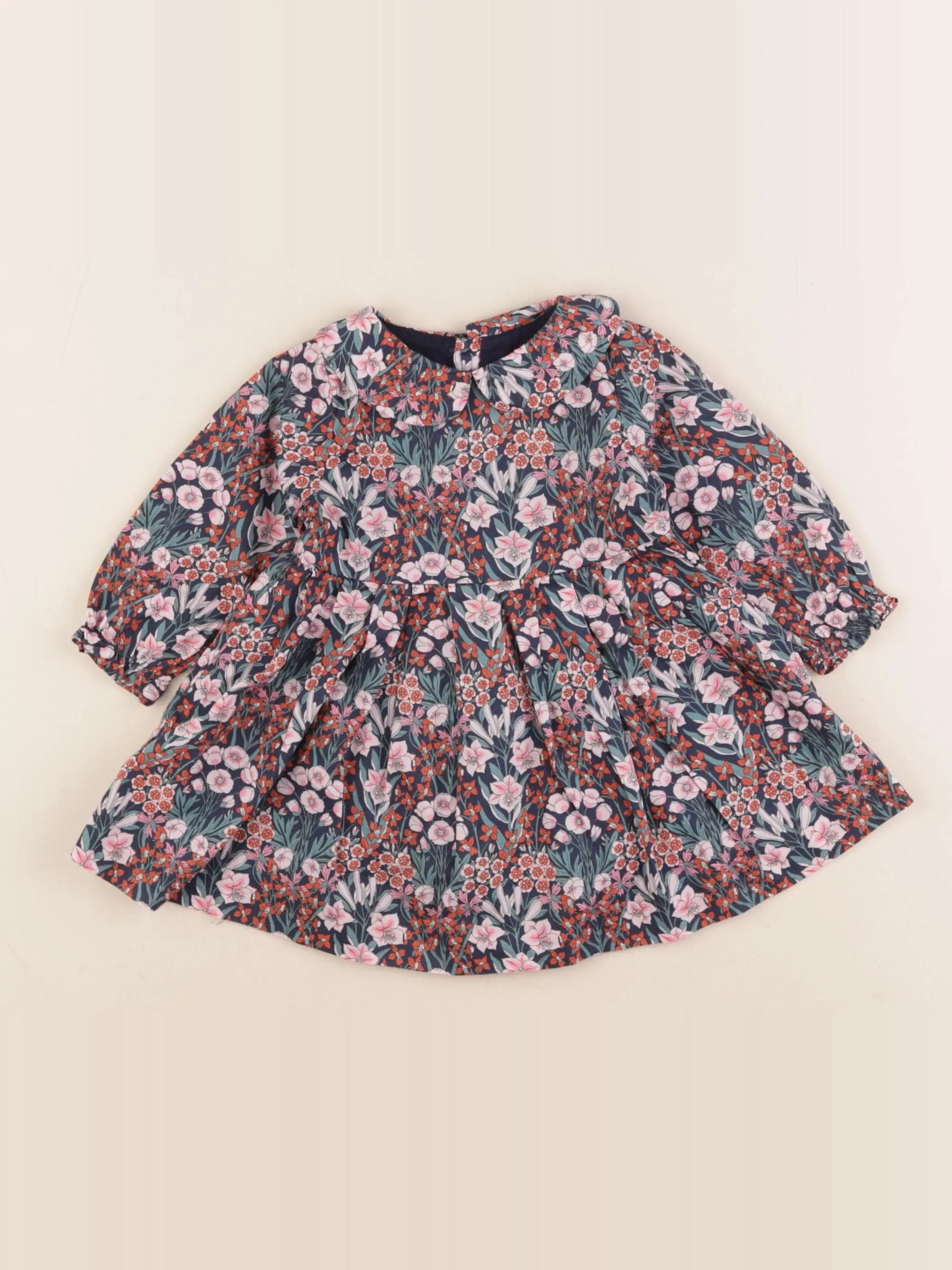 Jacadi - robe liberty multicolore - 6 mois