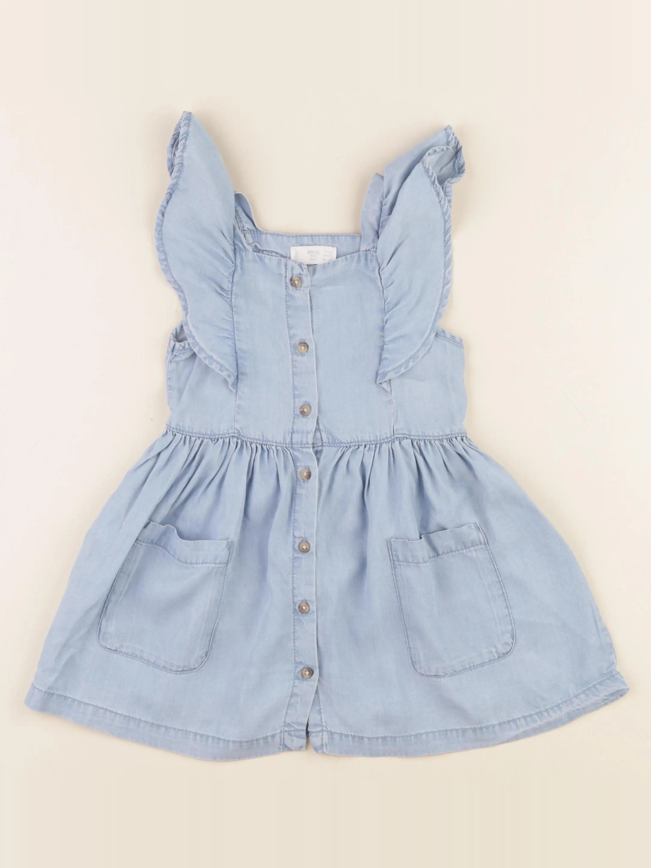 Mango - robe bleu - 18/24 mois