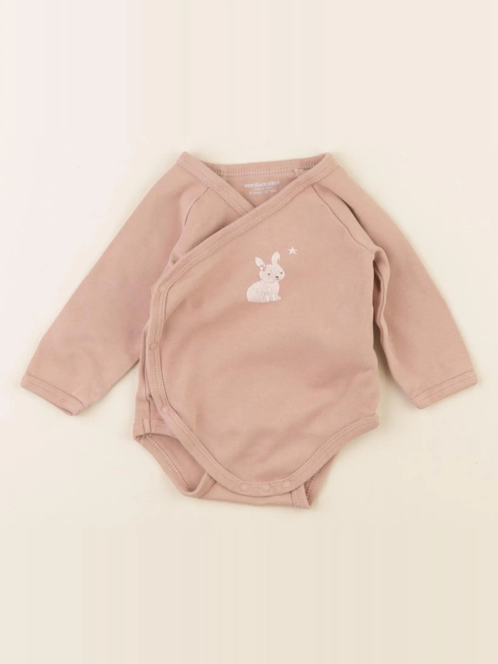 Vertbaudet - body rose - 6 mois