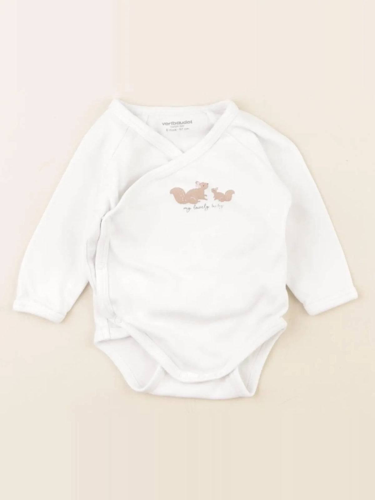 Vertbaudet - body blanc - 6 mois