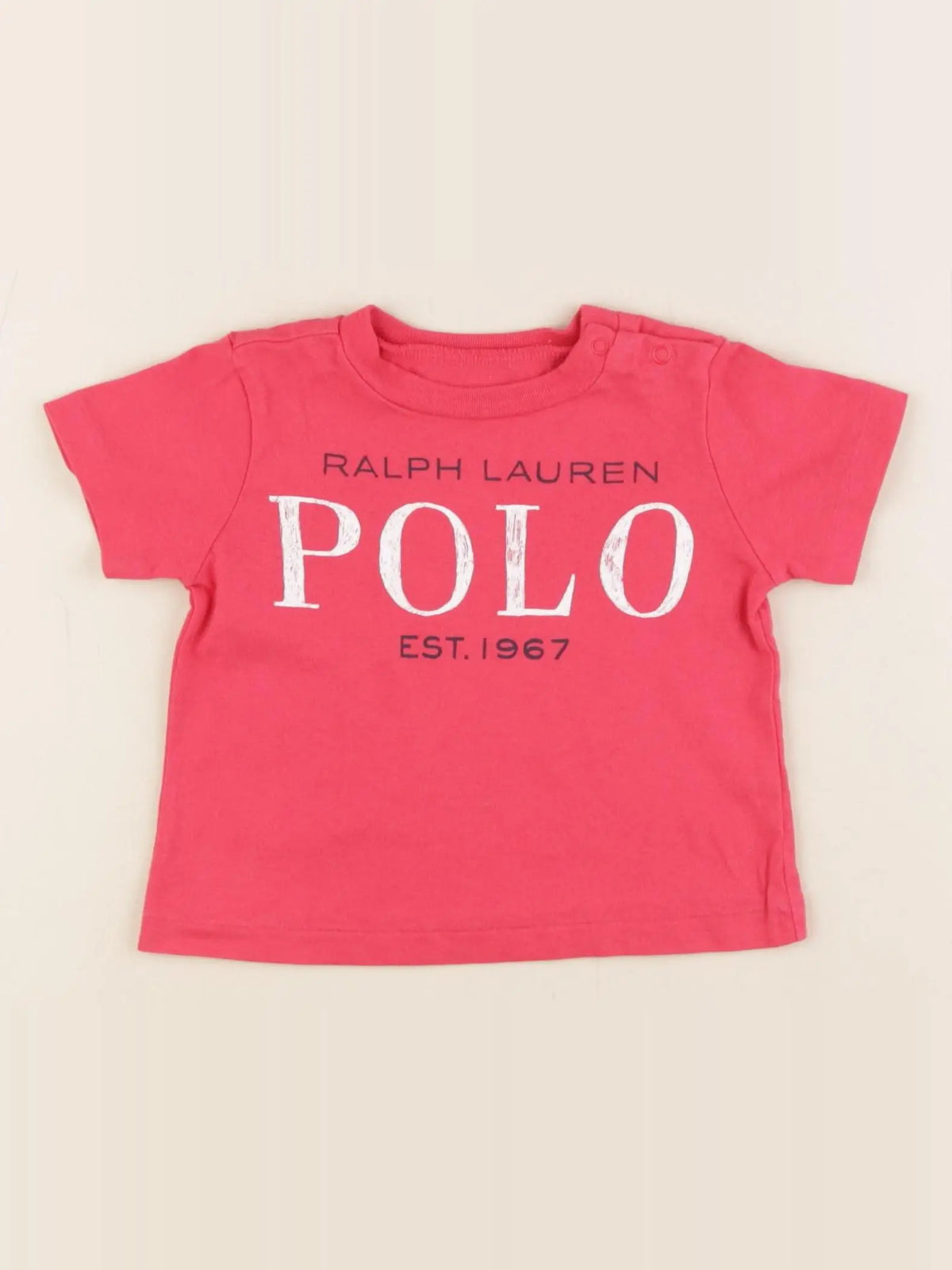 Ralph Lauren - tee-shirt rouge - 3 mois