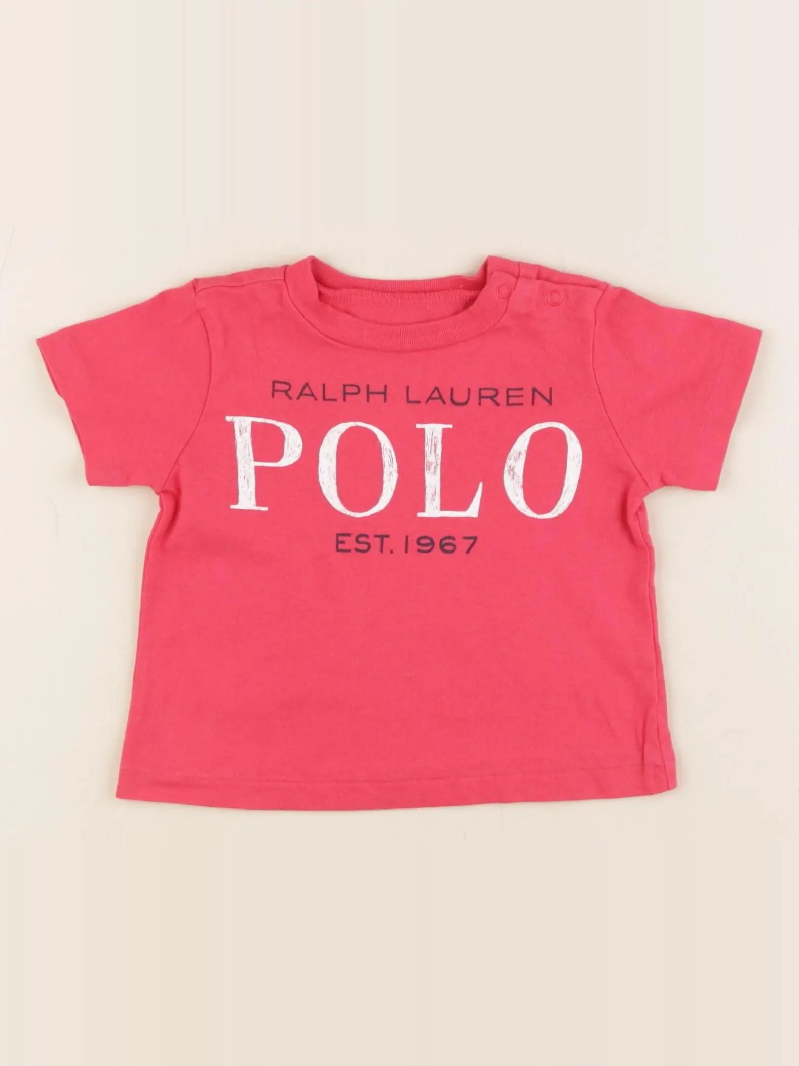 Ralph Lauren - tee-shirt rouge - 3 mois