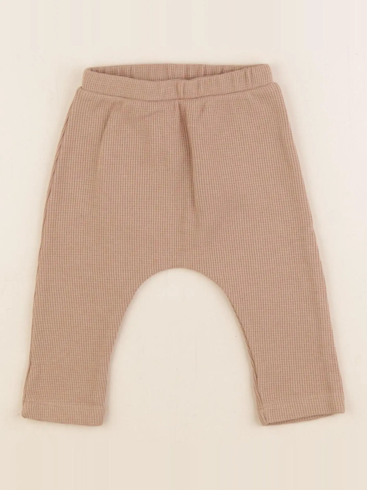 Vertbaudet - sarouel marron - 3 mois