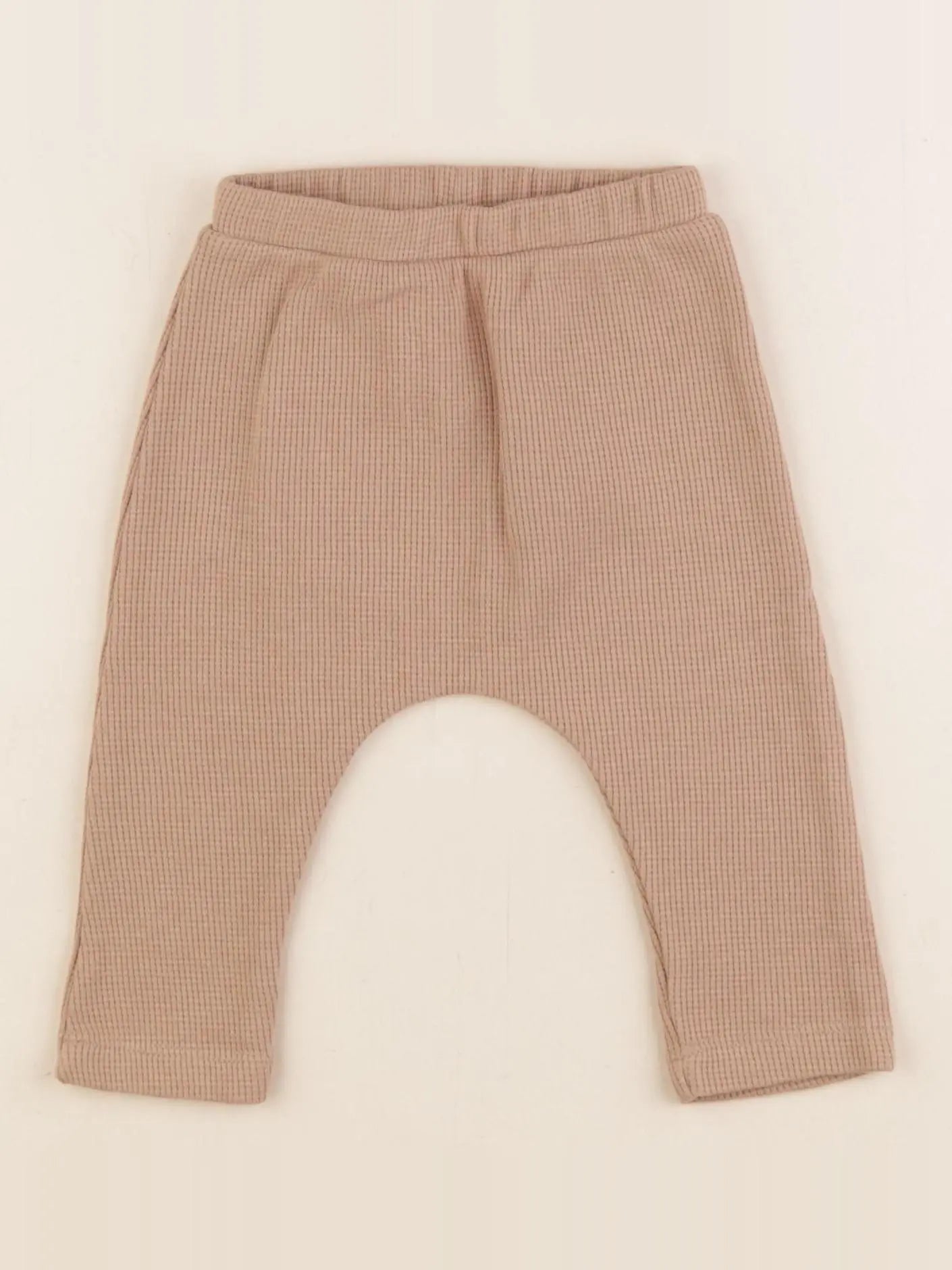Vertbaudet - sarouel marron - 3 mois
