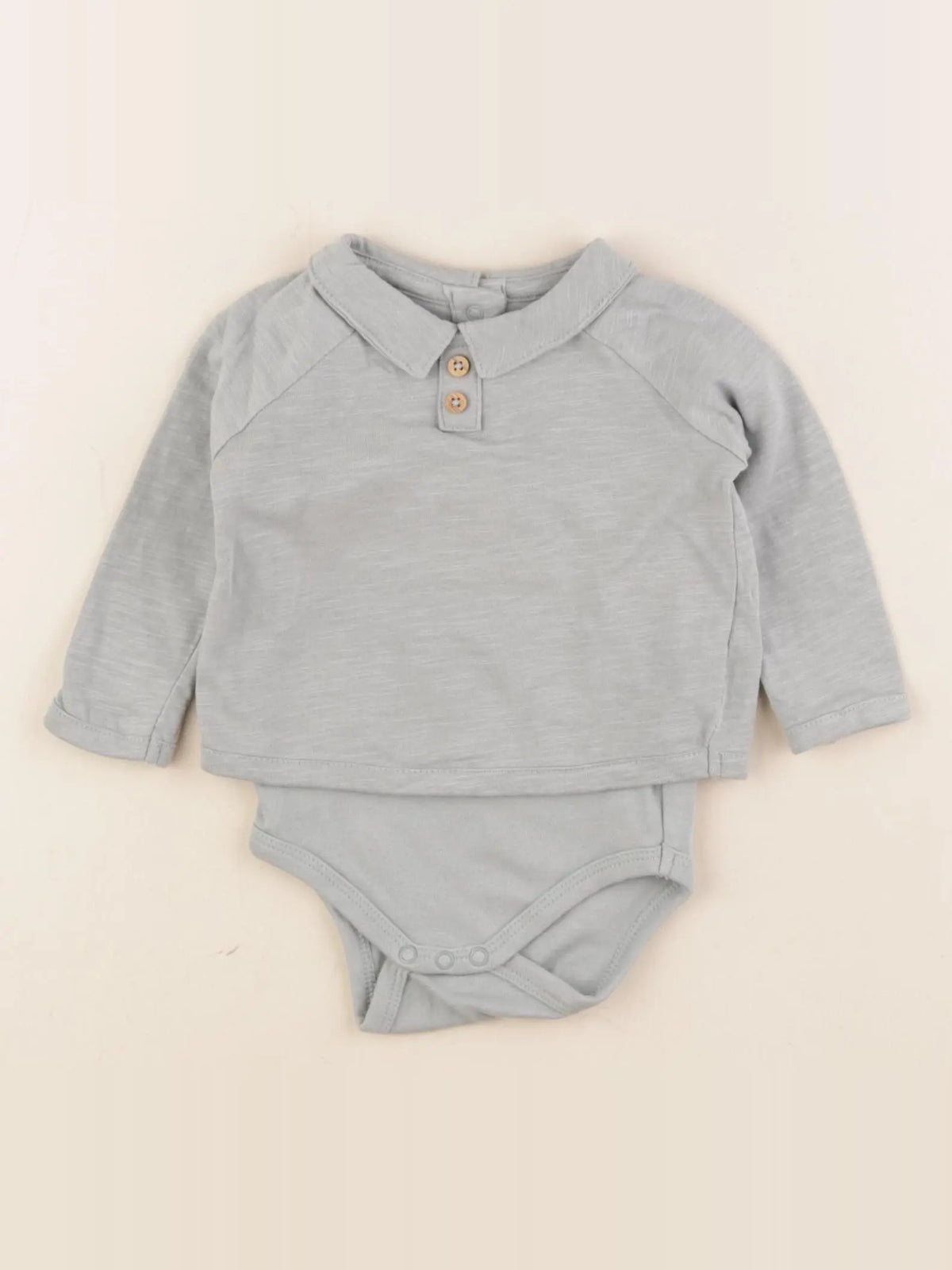 Vertbaudet - body tee-shirt vert - 3 mois