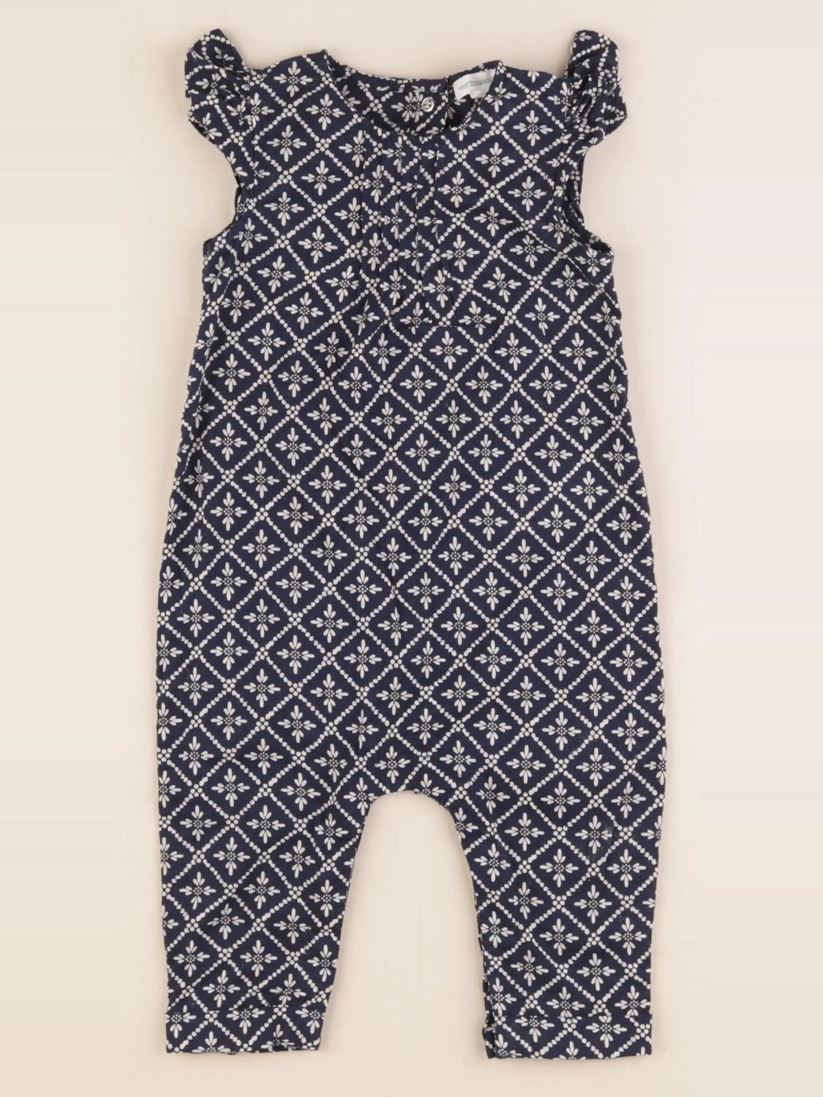 Vertbaudet - combinaison bleu - 9 mois
