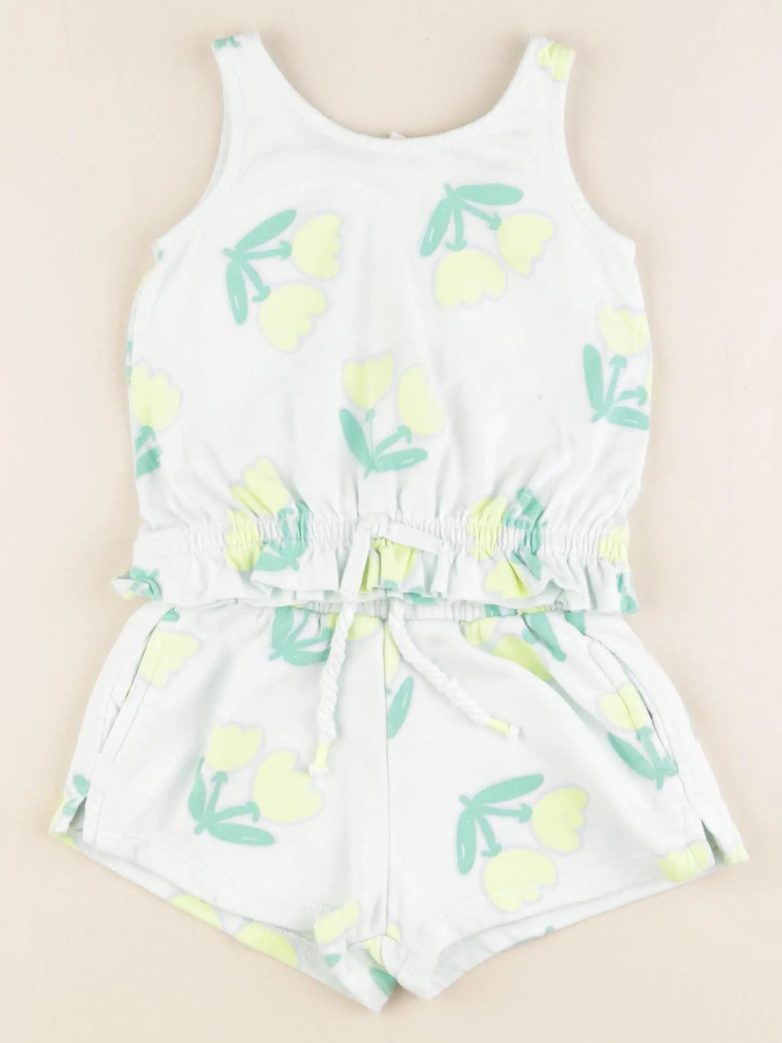 Zara - ensemble jaune, vert - 18 mois