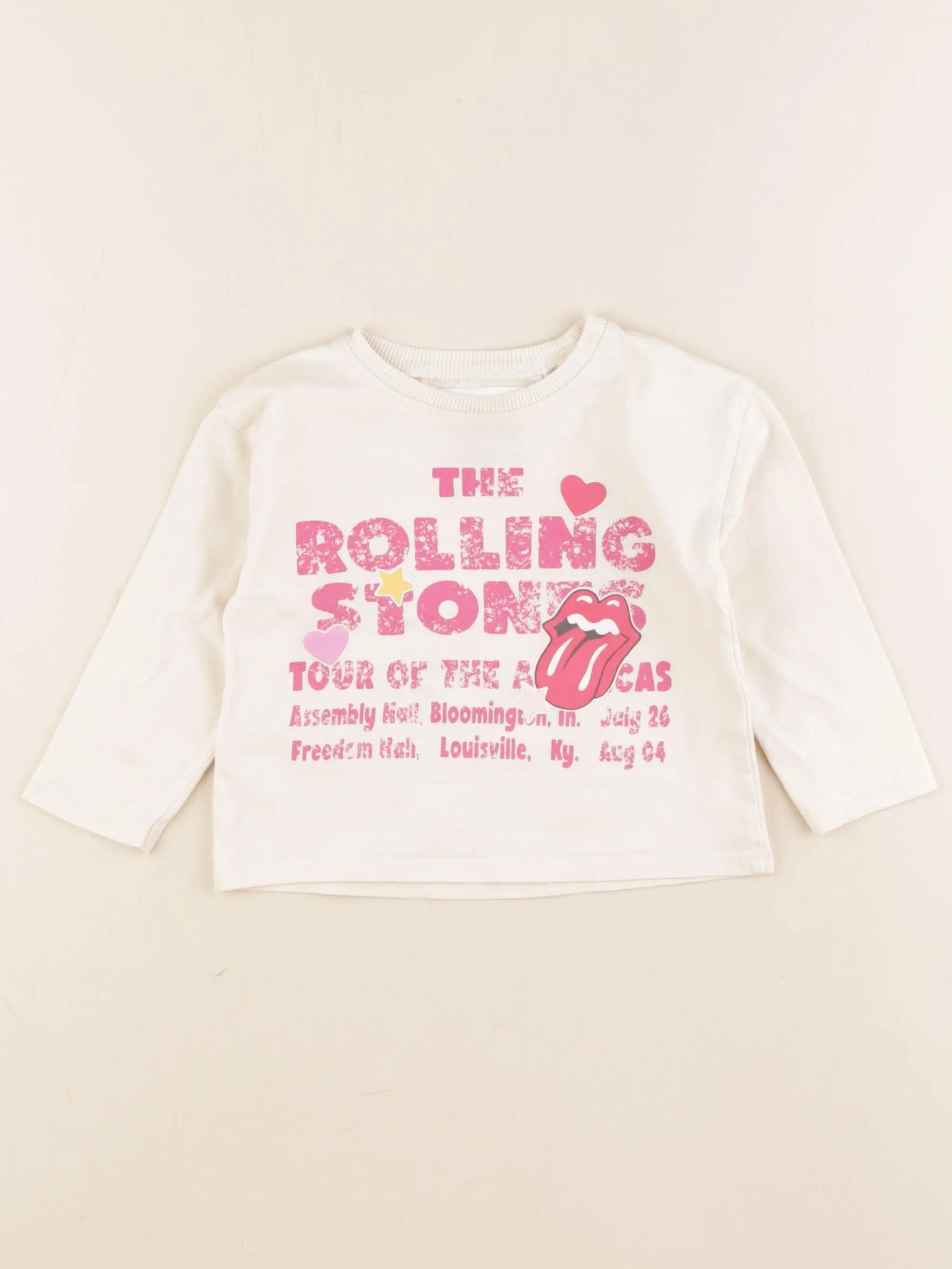 Zara - tee-shirt imprimé au dos beige, rose - 18 mois