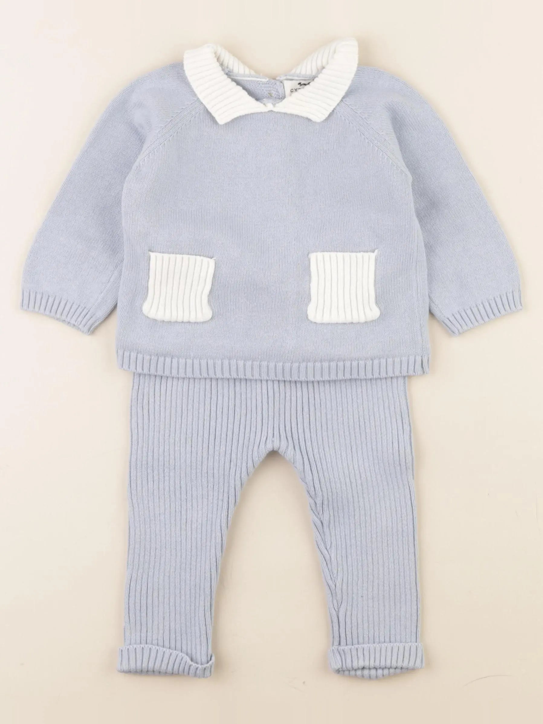 Cyrillus - ensemble bleu - 6 mois